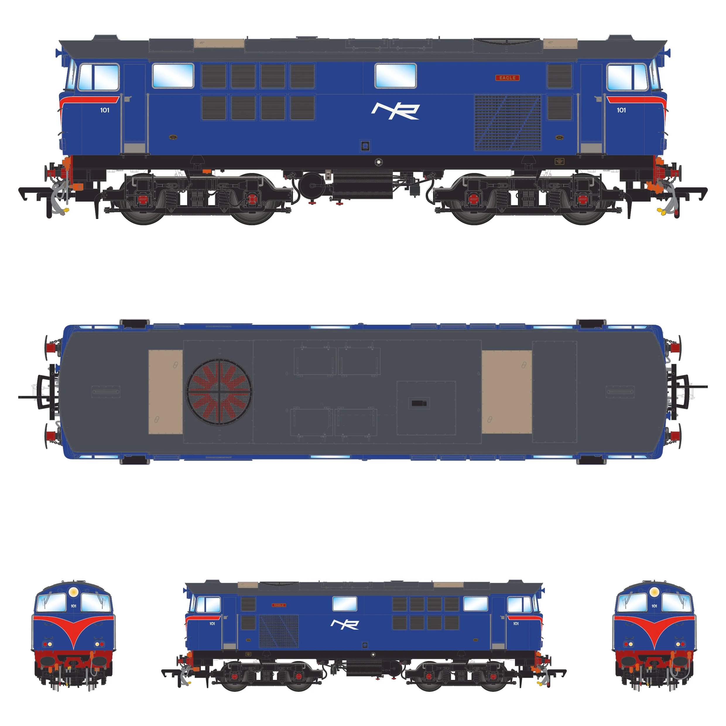 101 'Eagle' NIR Blue, with Red Arc - Image 3