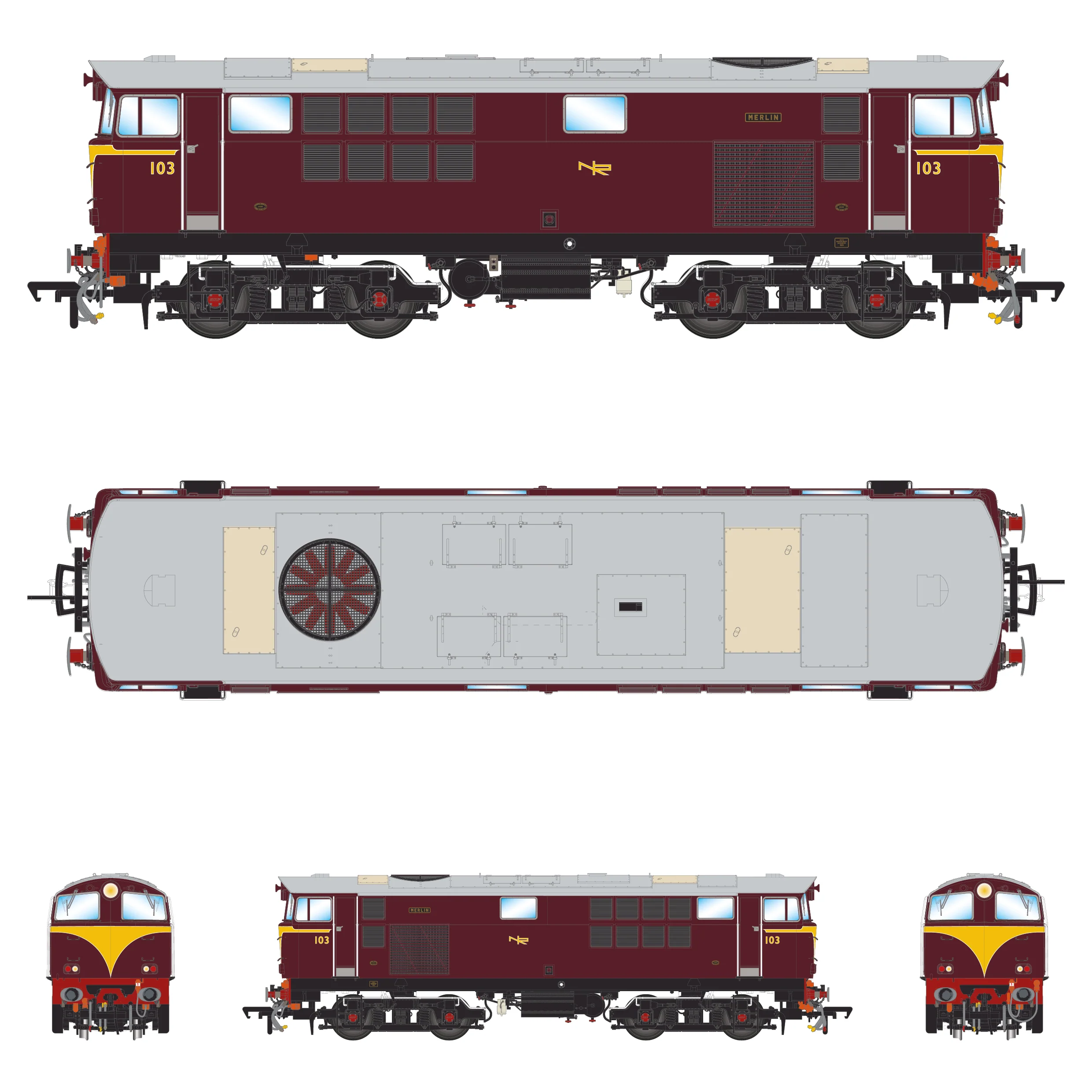 103 'Merlin' Maroon (as delivered) - DCC Sound - Image 3