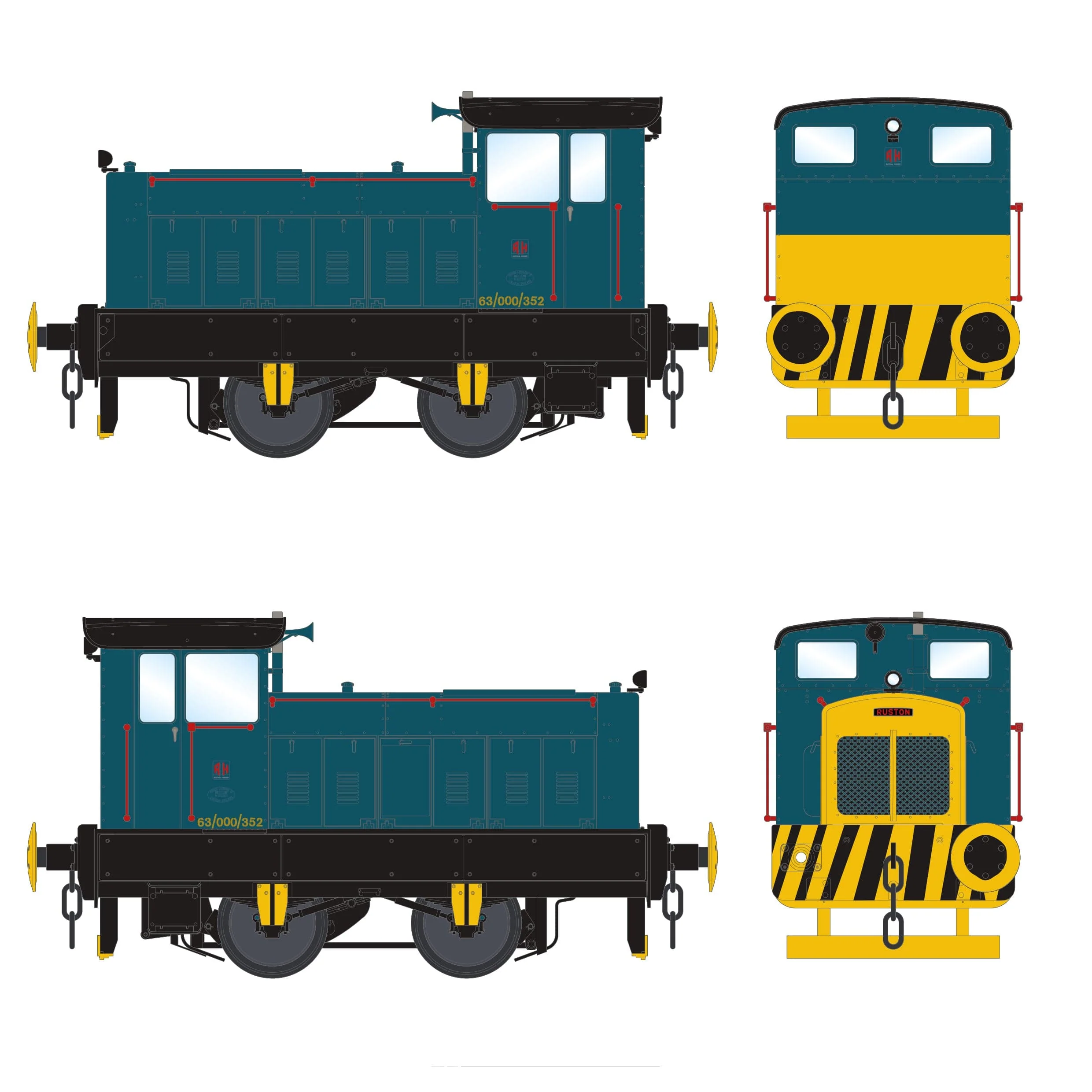 338413/1953 - National Coal Board No. 63-000-352 - BR Rail Blue - DCC Sound Fitted - Image 3