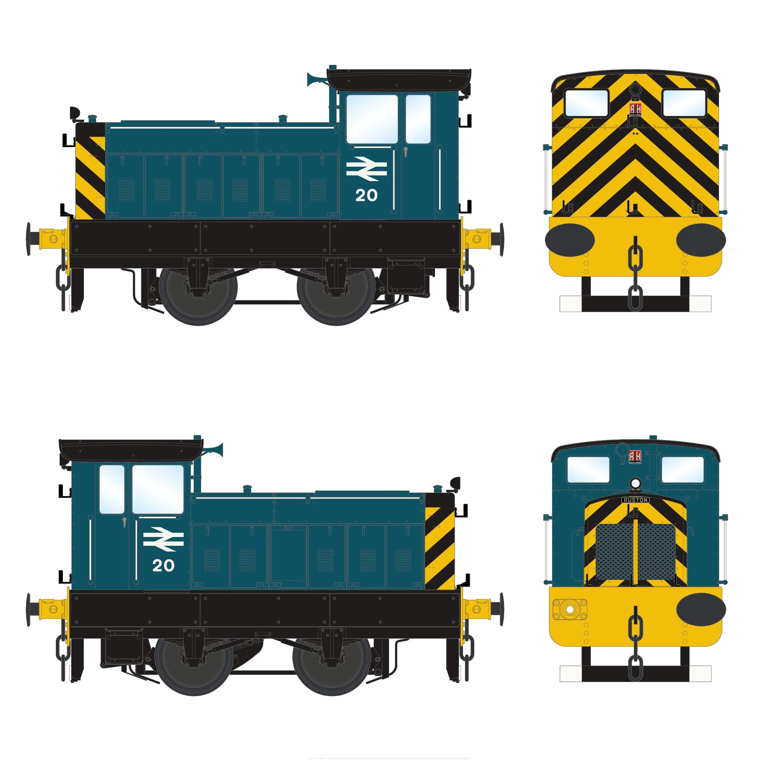 408493/1957 - British Rail No. 20 - BR Rail Blue - DCC Sound Fitted - Image 3