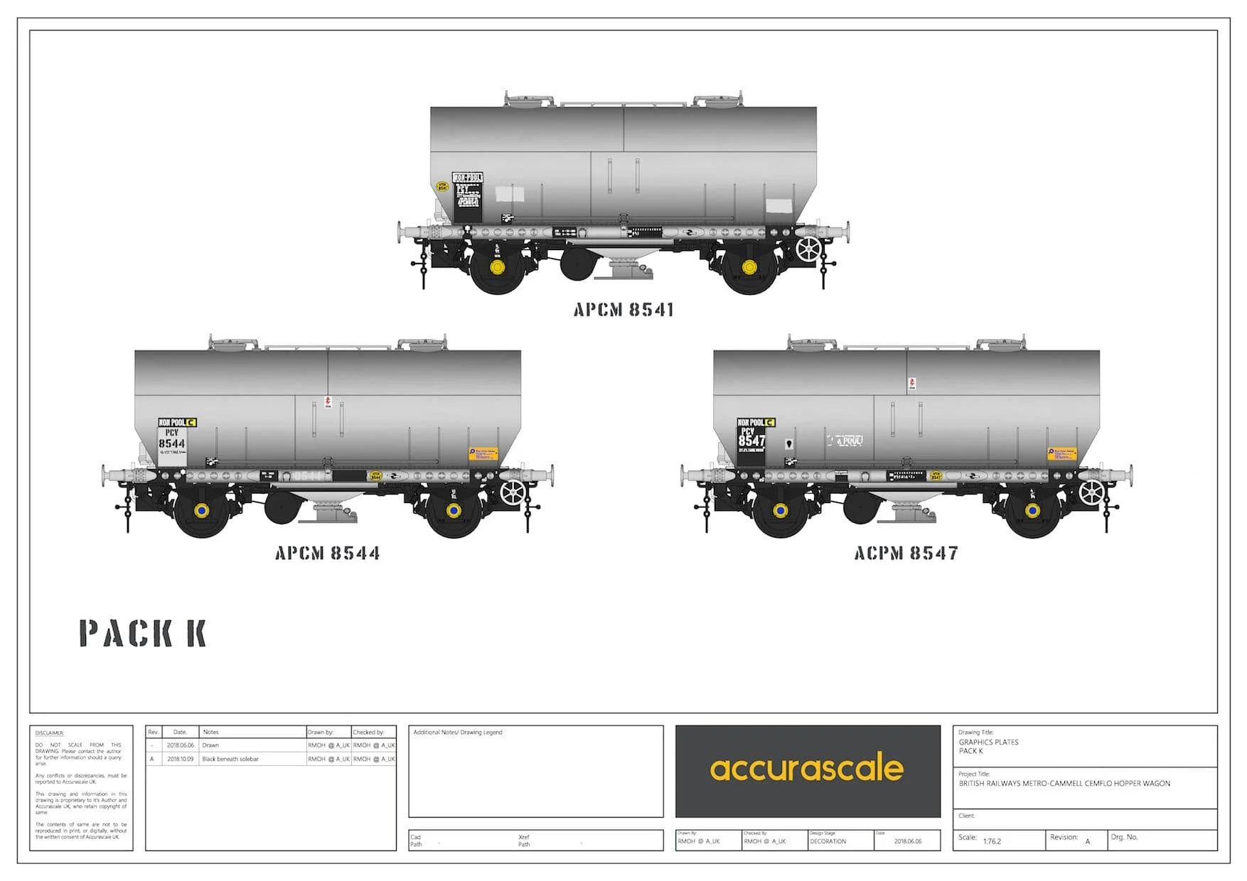 APCM Cemflo / PCV Powder Wagon - Triple Pack - APCM8541, APCM8544, APCM8547 - Image 3
