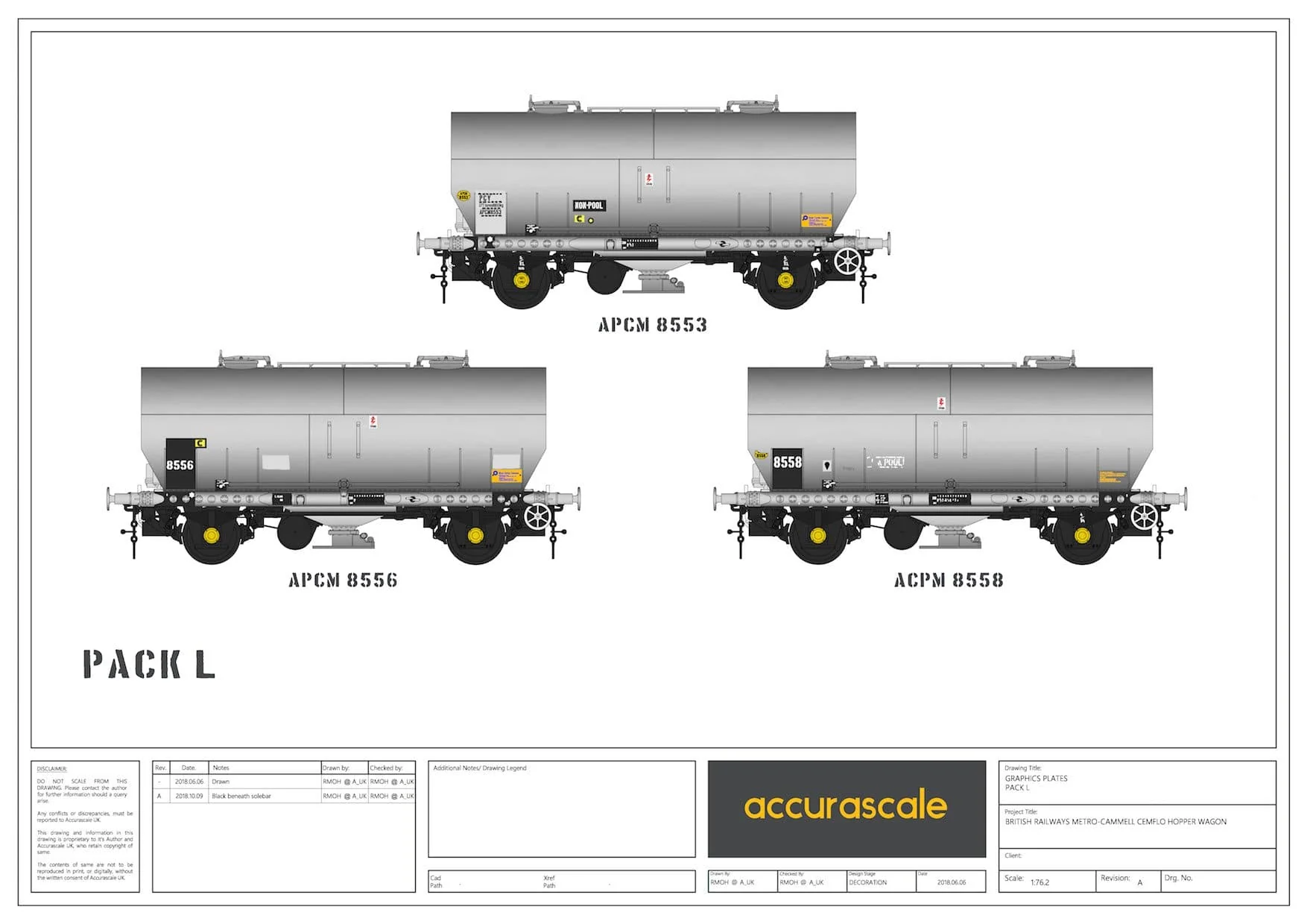 APCM Cemflo / PCV Powder Wagon - Triple Pack - APCM8553, APCM8556, APCM8558 - Image 3