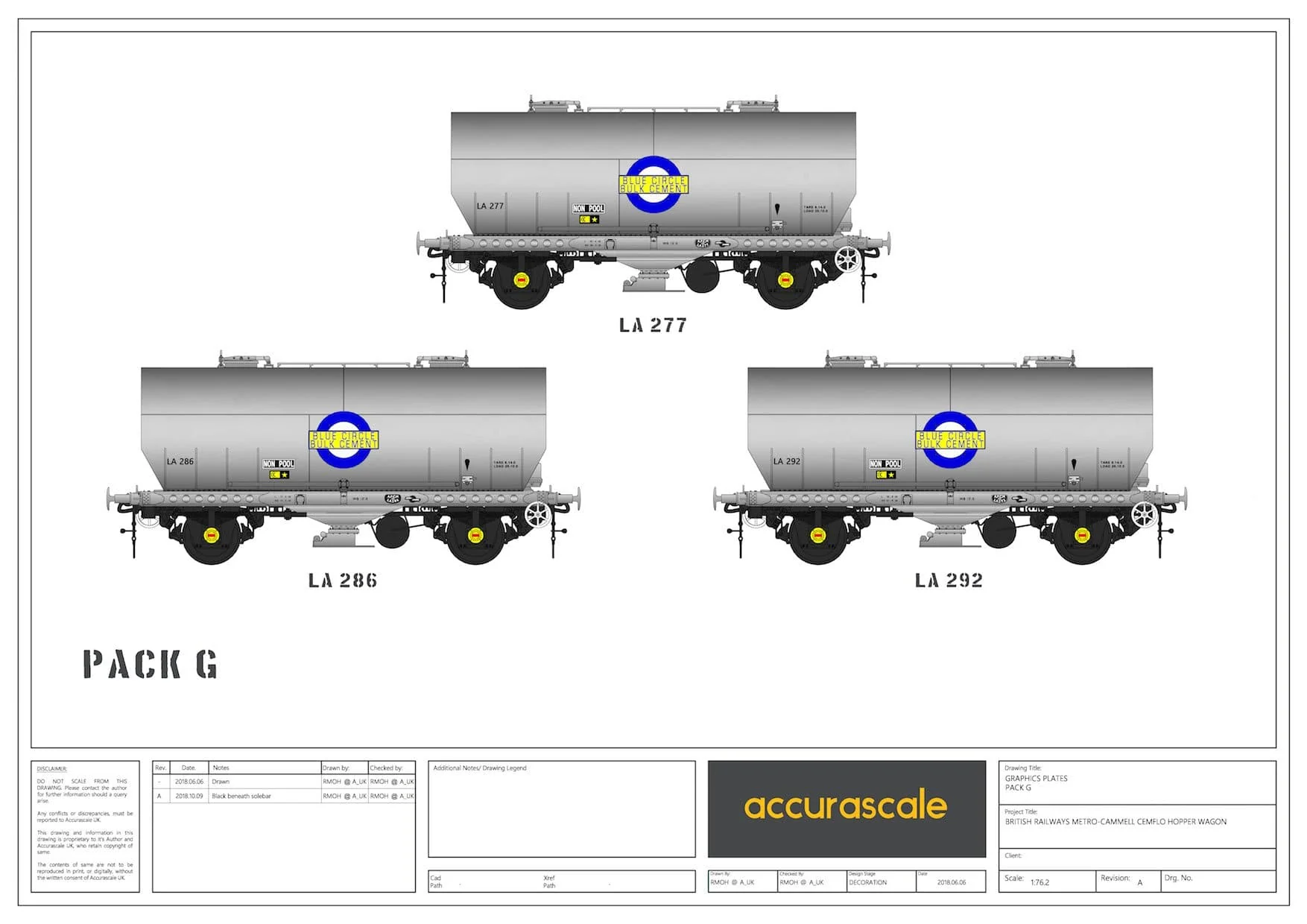 APCM Cemflo / PCV Powder Wagon - Triple Pack - LA277, LA286, LA292 - PreTOPS - Image 3