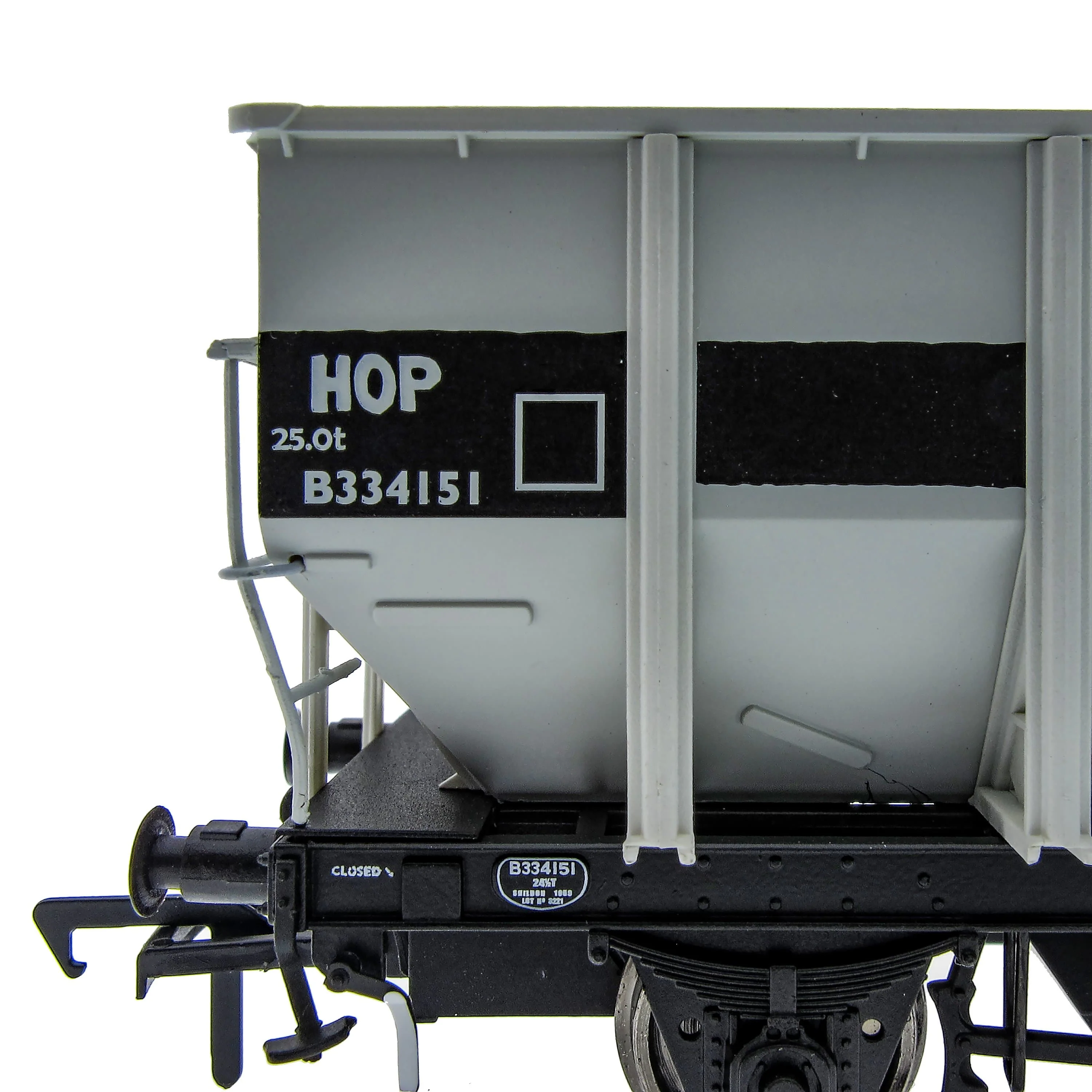 BR 24.5T HOP24/HUO Coal Hopper - Grey pre TOPS- Pack O - Image 7
