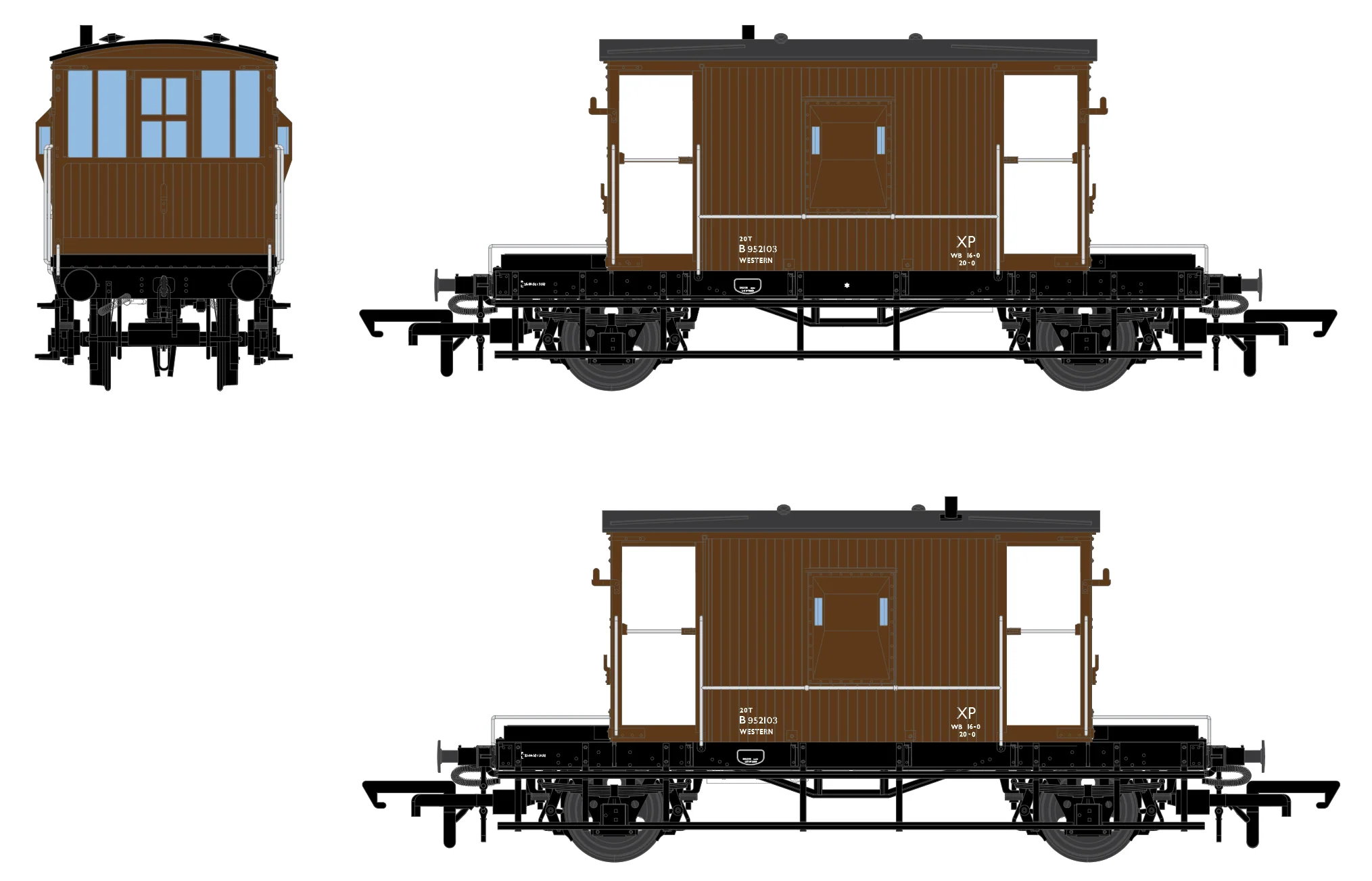 BR Brake Van - BR Bauxite - B952103