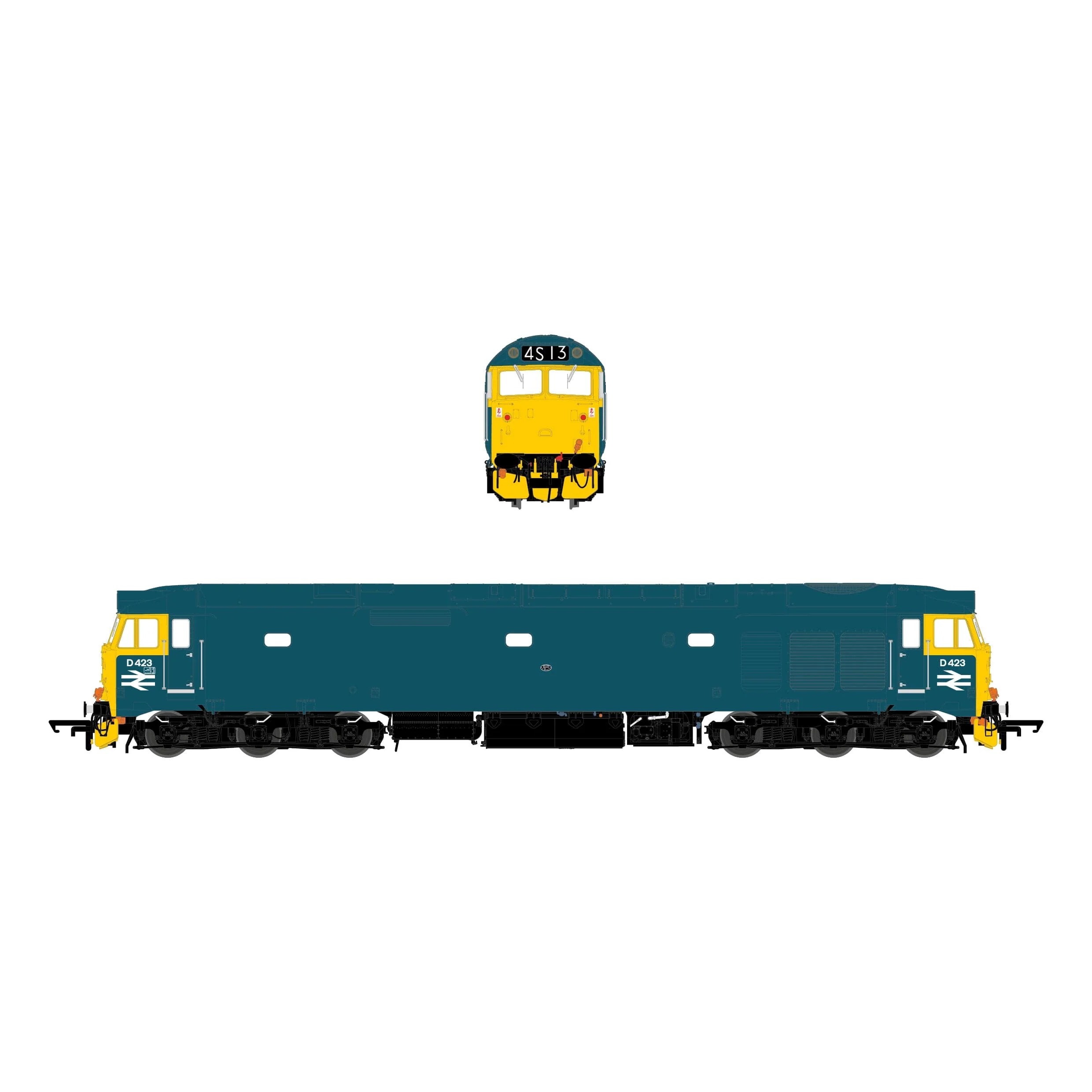 BR Class 50 - BR Blue - D423 - DCC Sound Fitted - Image 3