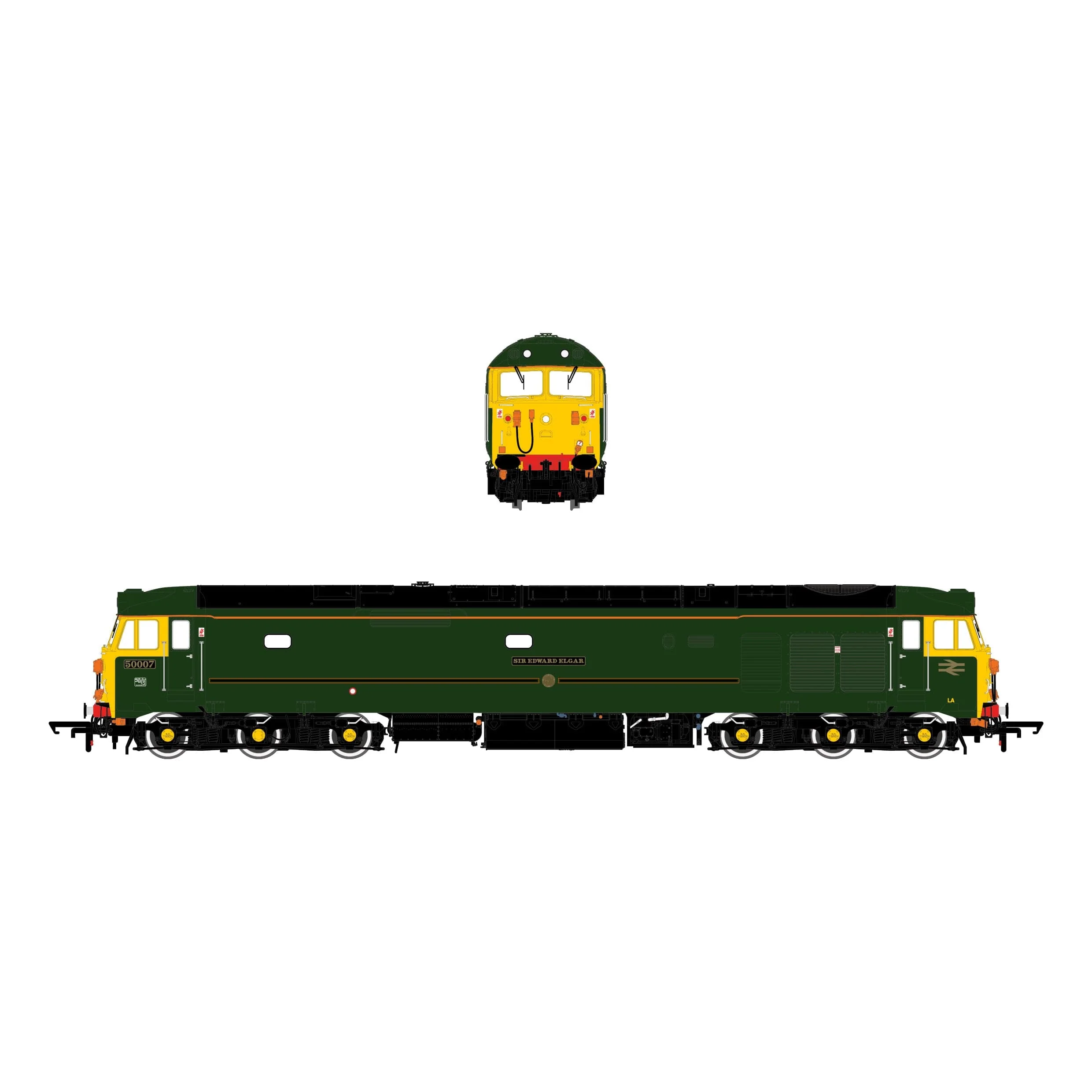 BR Class 50 - GWR Green - 50007 'Sir Edward Elgar' - Exclusive - Image 3