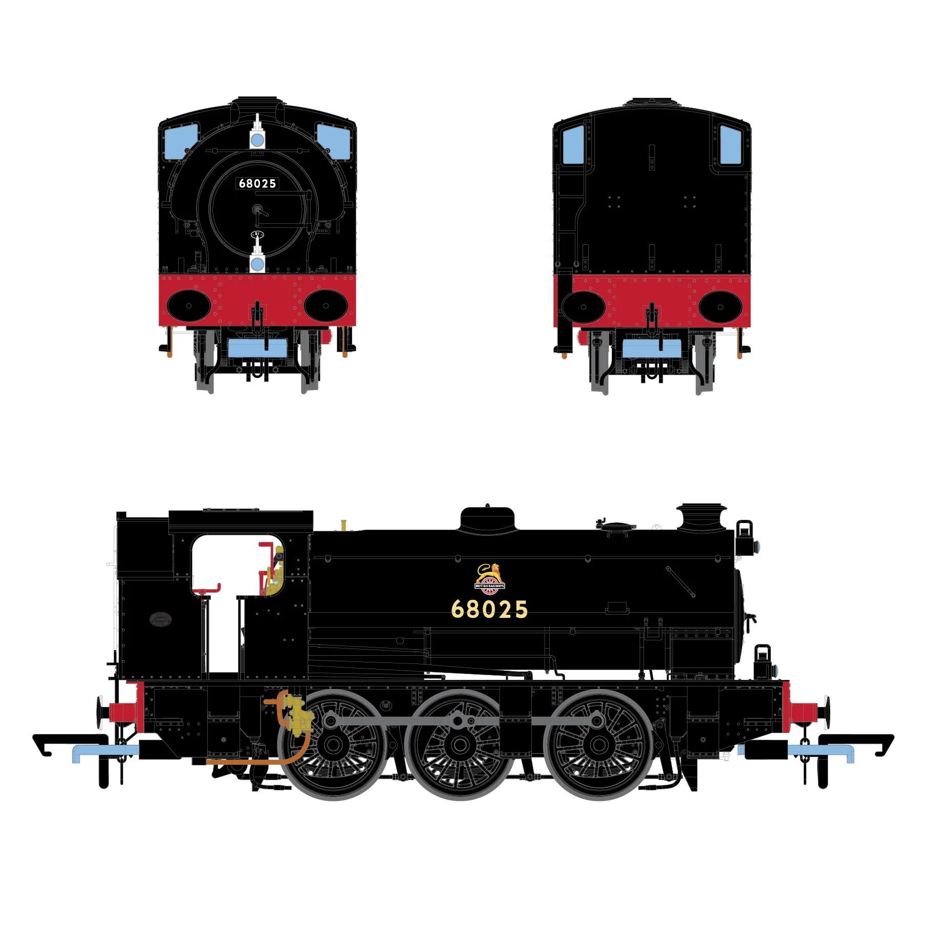 BR Early Emblem - HC1775 - 68025 - DCC Sound - Image 3