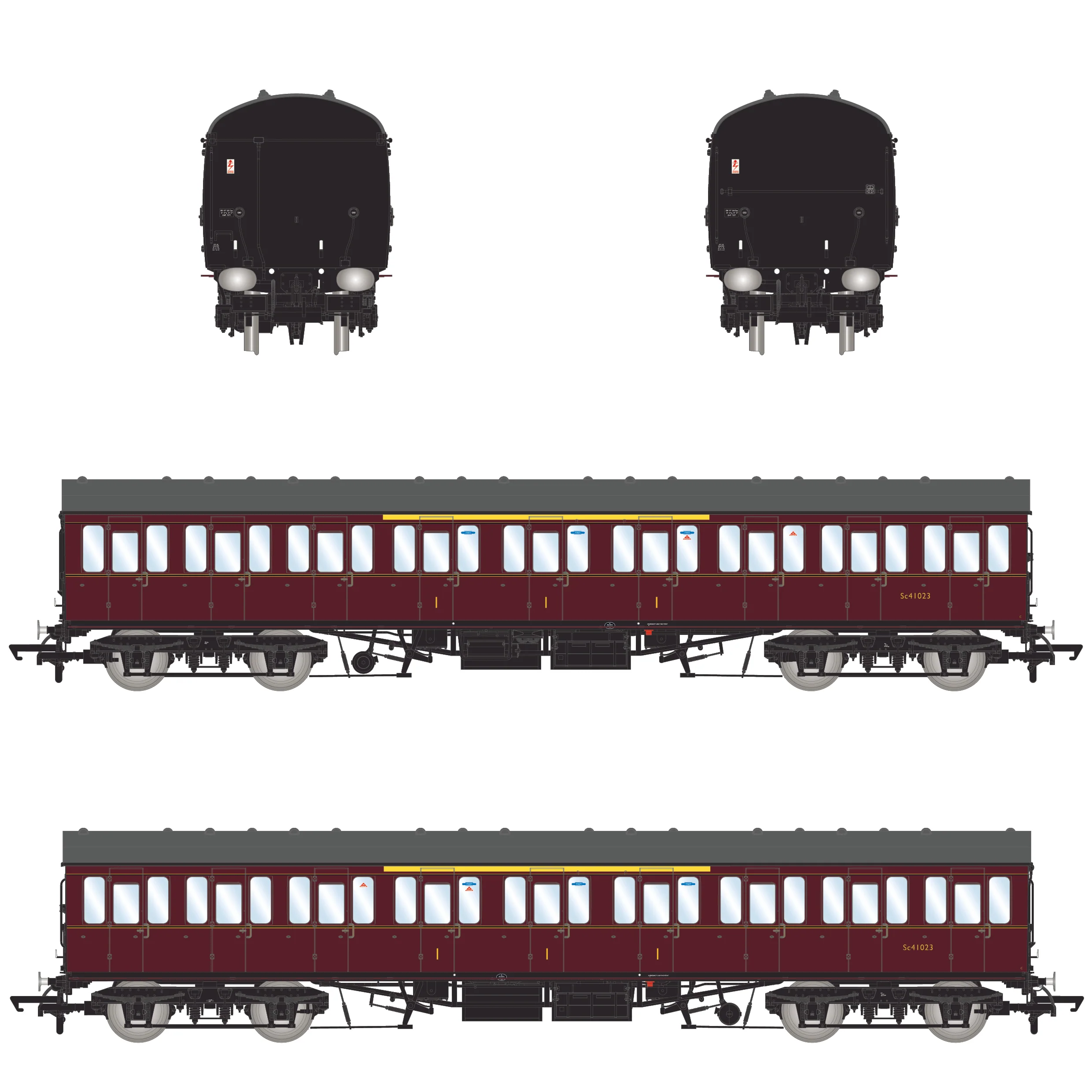BR Mk1 57' Non-Gangway Coach - C - Sc41023 - Image 3