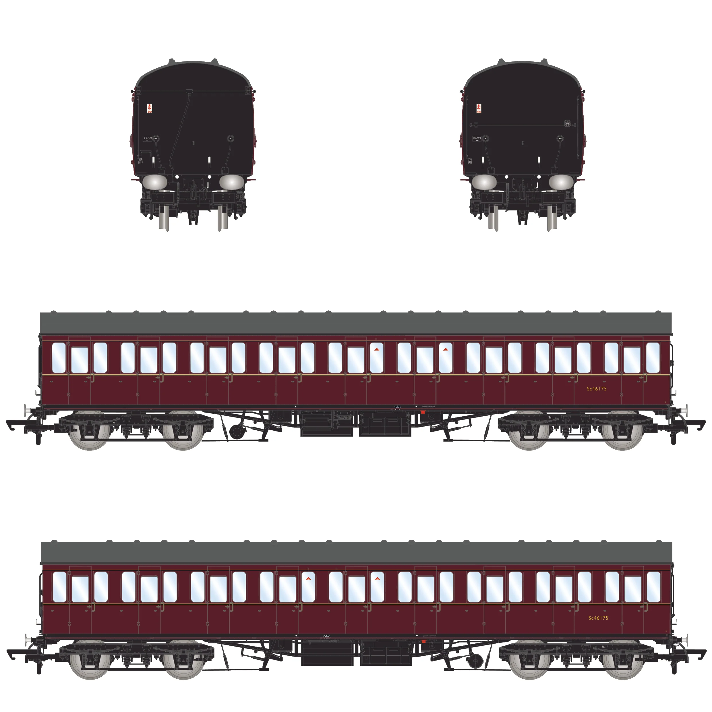 BR Mk1 57' Non-Gangway Coach - S - Sc46175 - Image 3
