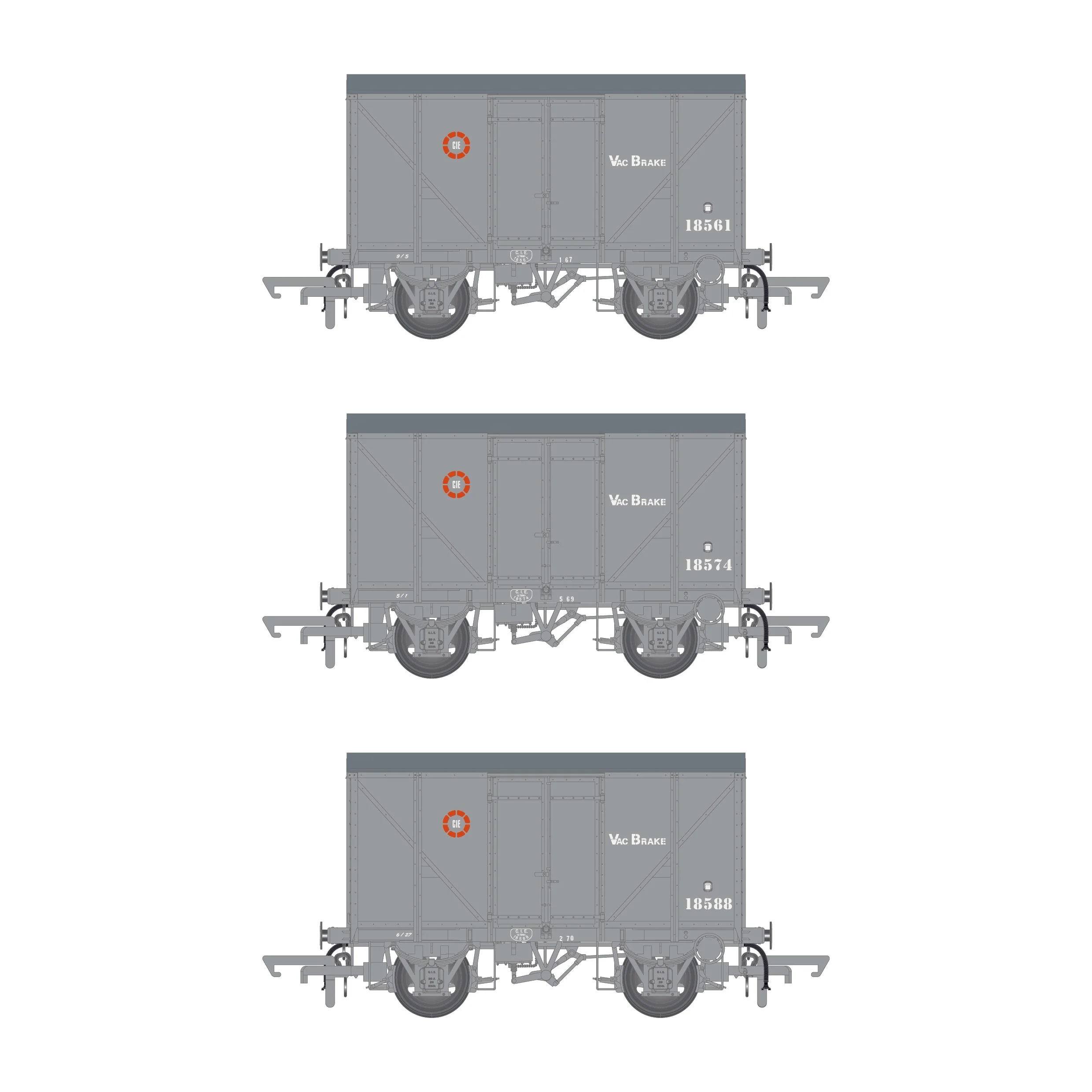 CIE Bulleid H Van - Grey (CIE roundel era) - vacuum fitted - Pack 2 - Image 3