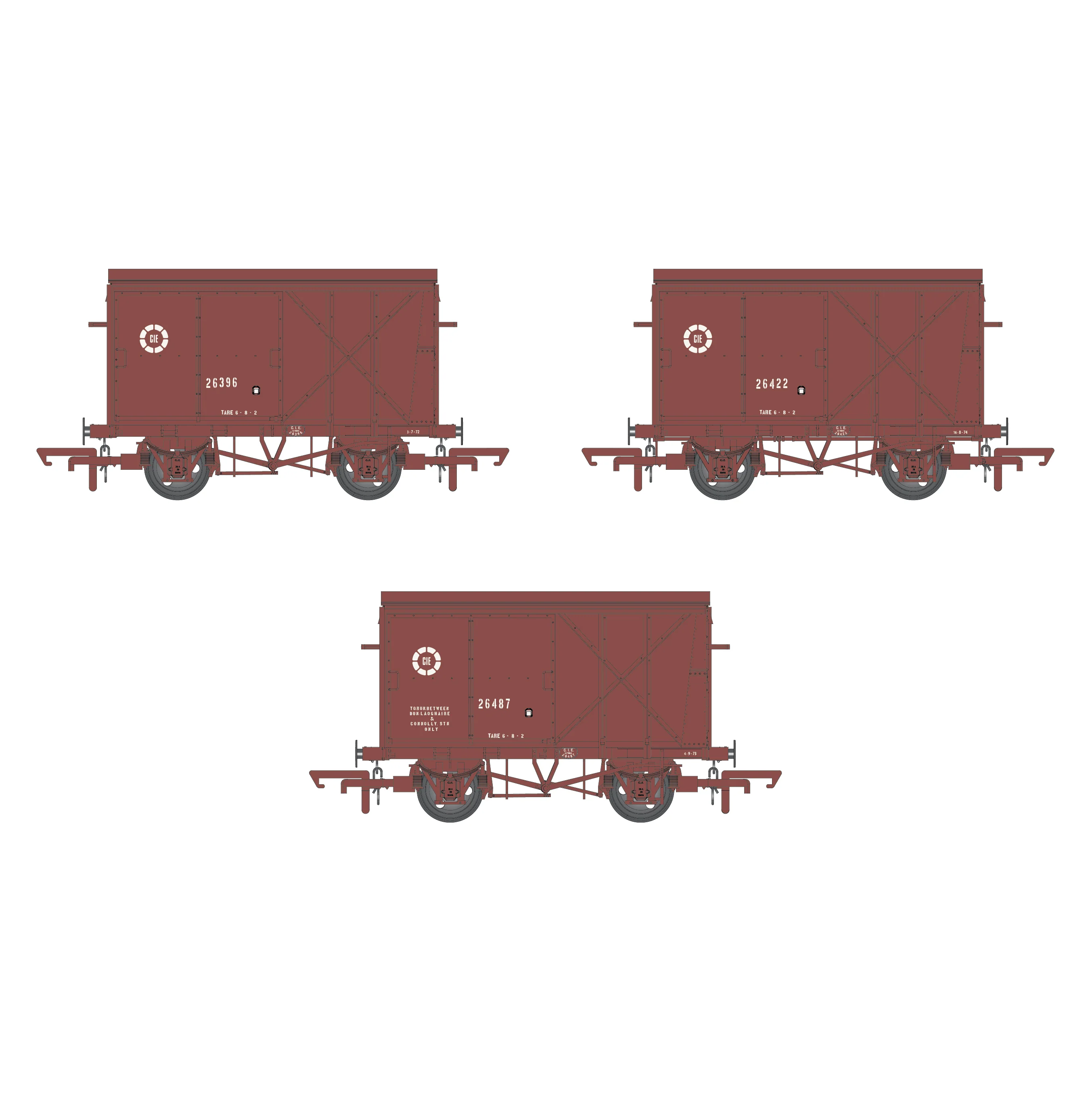 CIE Bulleid Pallet Van - Brown (CIE roundel era) - Pack 2 - Image 3