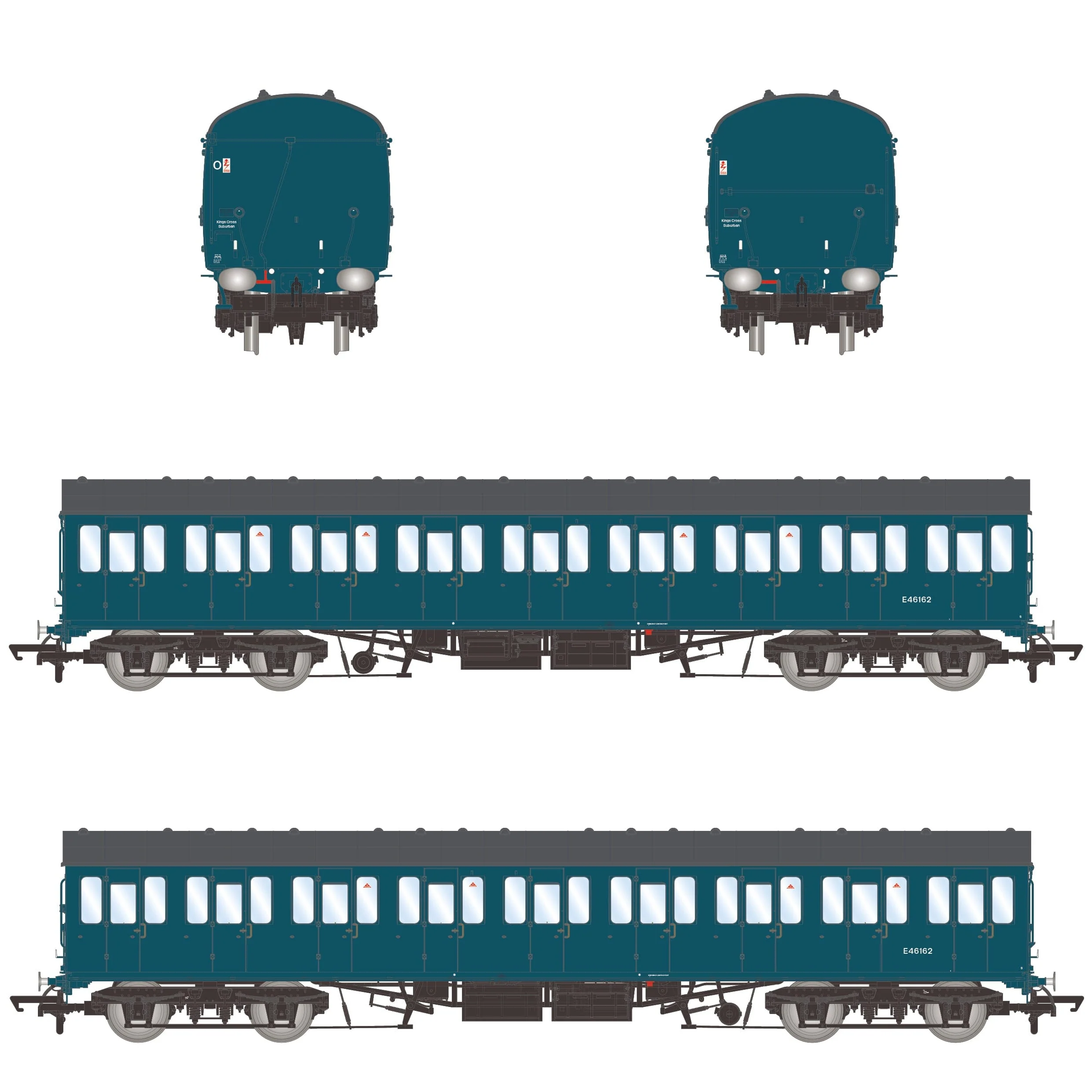 BR Mk1 57' Non-Gangway Coach - S - E46162 - Image 3