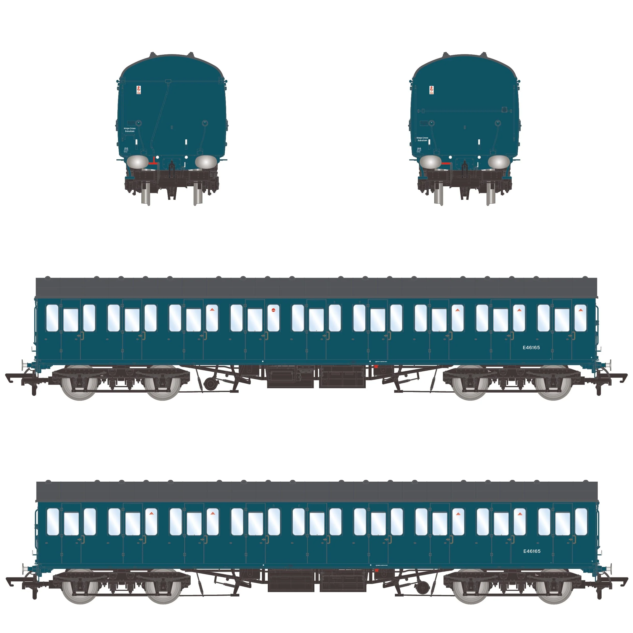 BR Mk1 57' Non-Gangway Coach - S - E46165 - Image 3