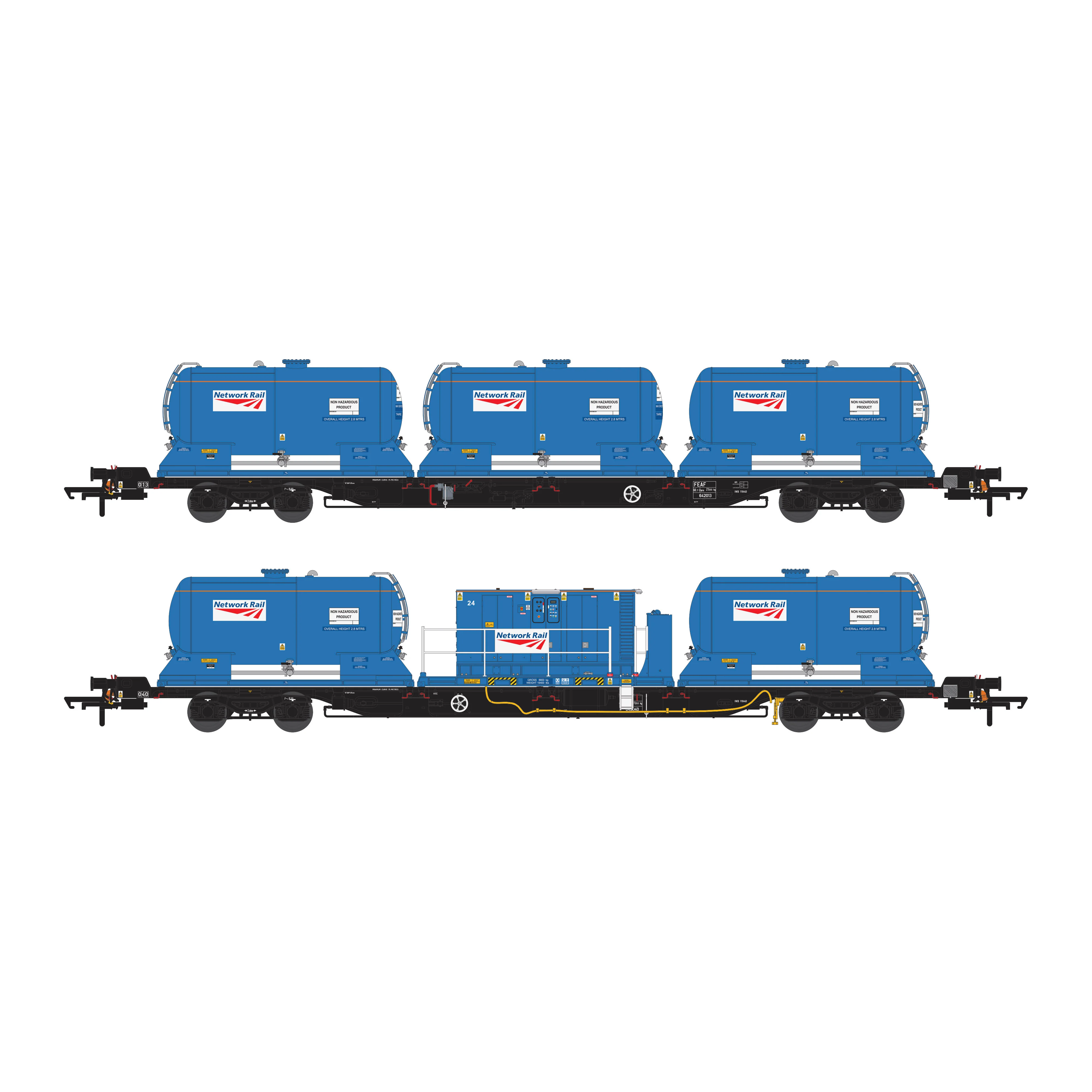 FEA-F Network Rail black RHTT - Twin Pack 3