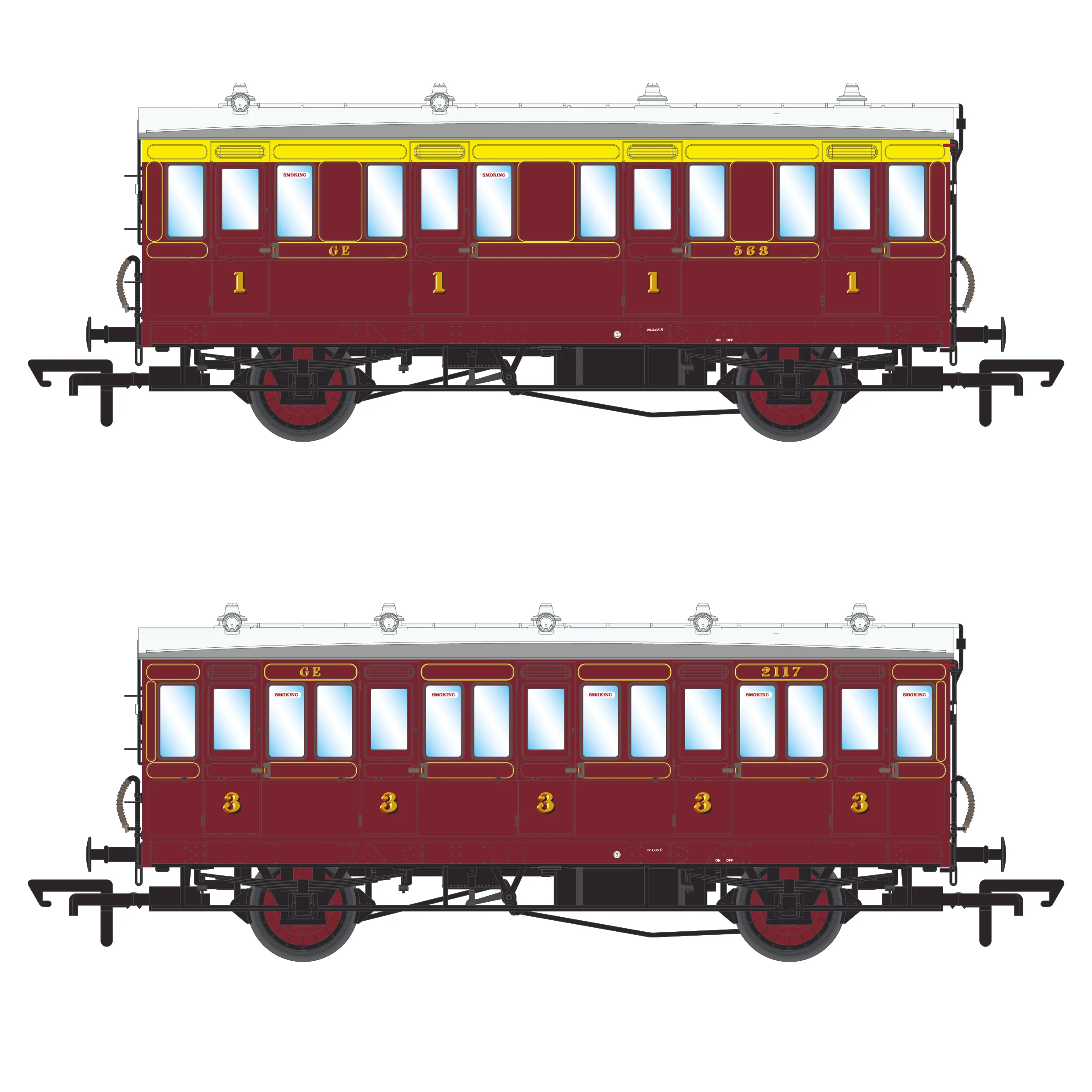 Genesis 4w - Great Eastern Railway (Jazz) Crimson Lake - Twin Pack A - Image 3