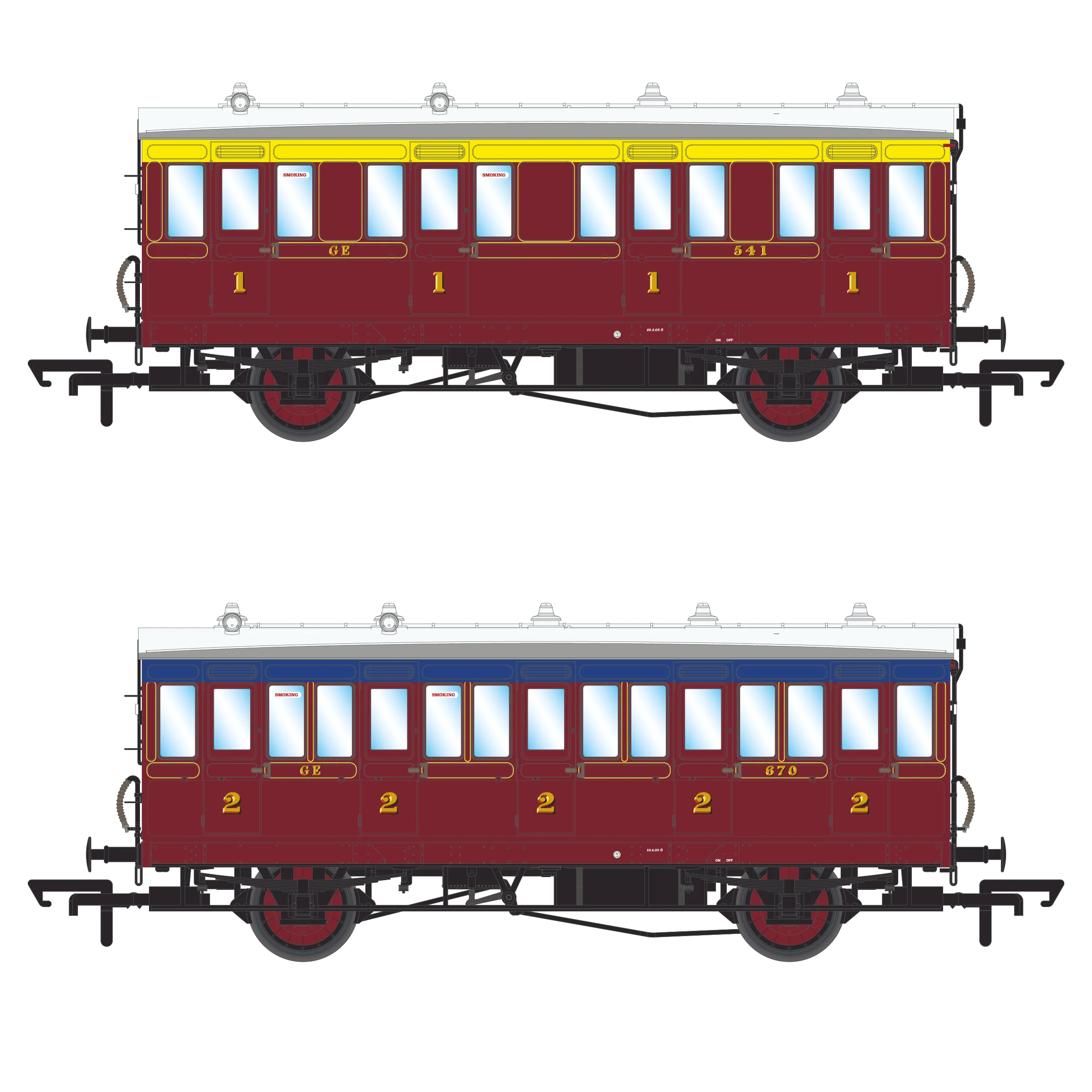 Genesis 4w - Great Eastern Railway (Jazz) Crimson Lake - Twin Pack B - Image 3