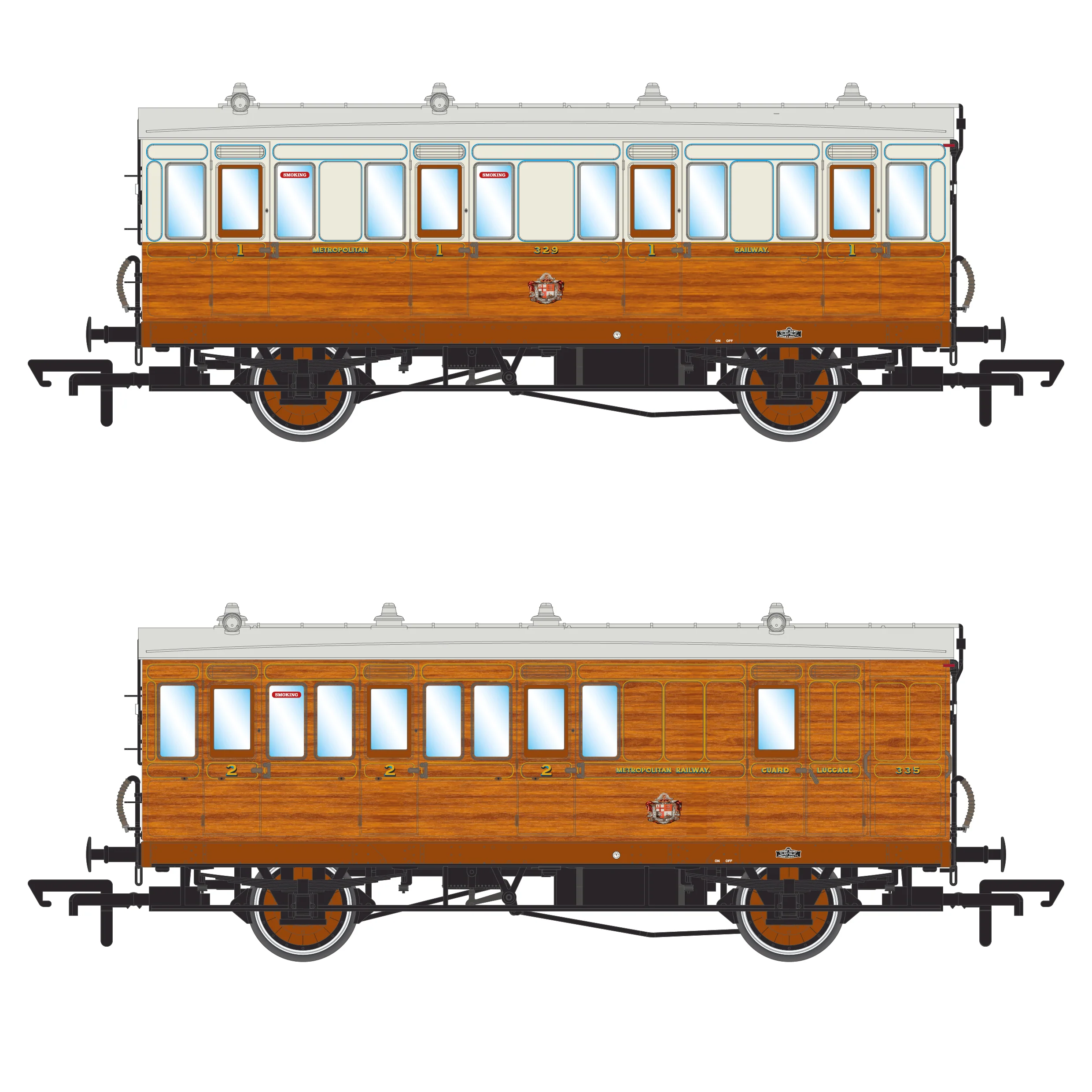 Genesis 4w - Metropolitan Railway Varnished Teak - Twin Pack D - Image 3