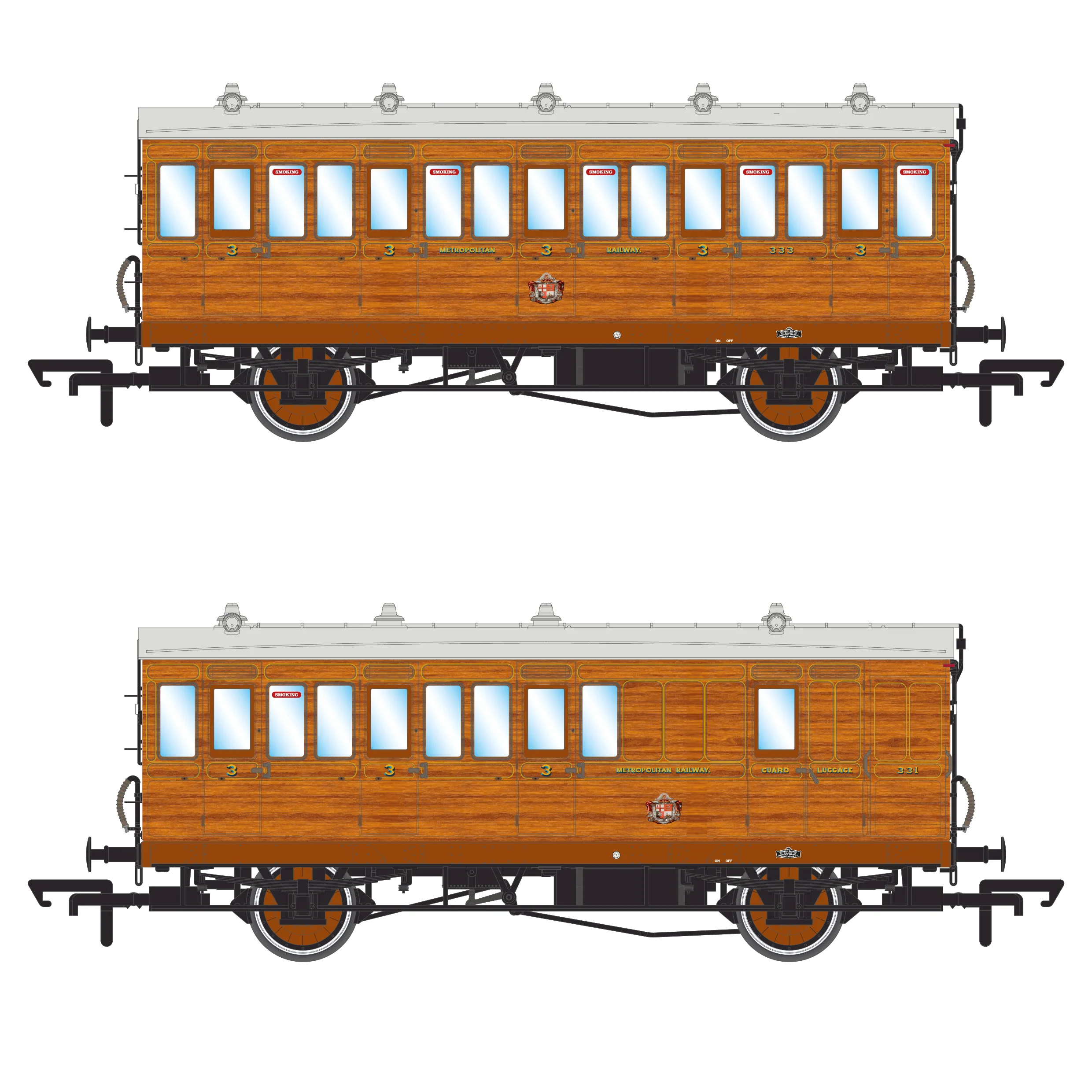 Genesis 4w - Metropolitan Railway Varnished Teak - Twin Pack E - Image 3