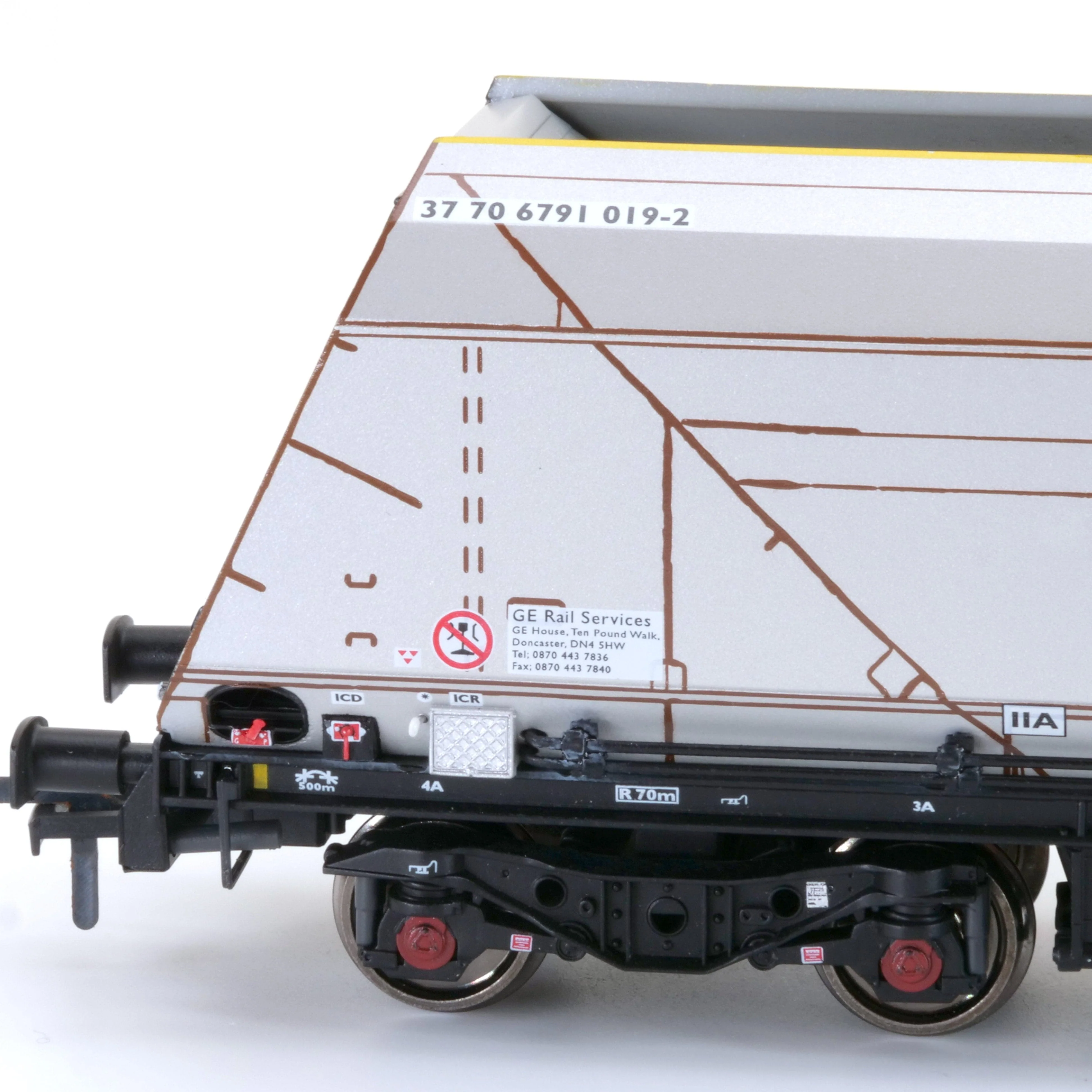 HYA Bogie Hopper Wagon - Fastline Freight / GE - Twin Pack 2 - Image 7