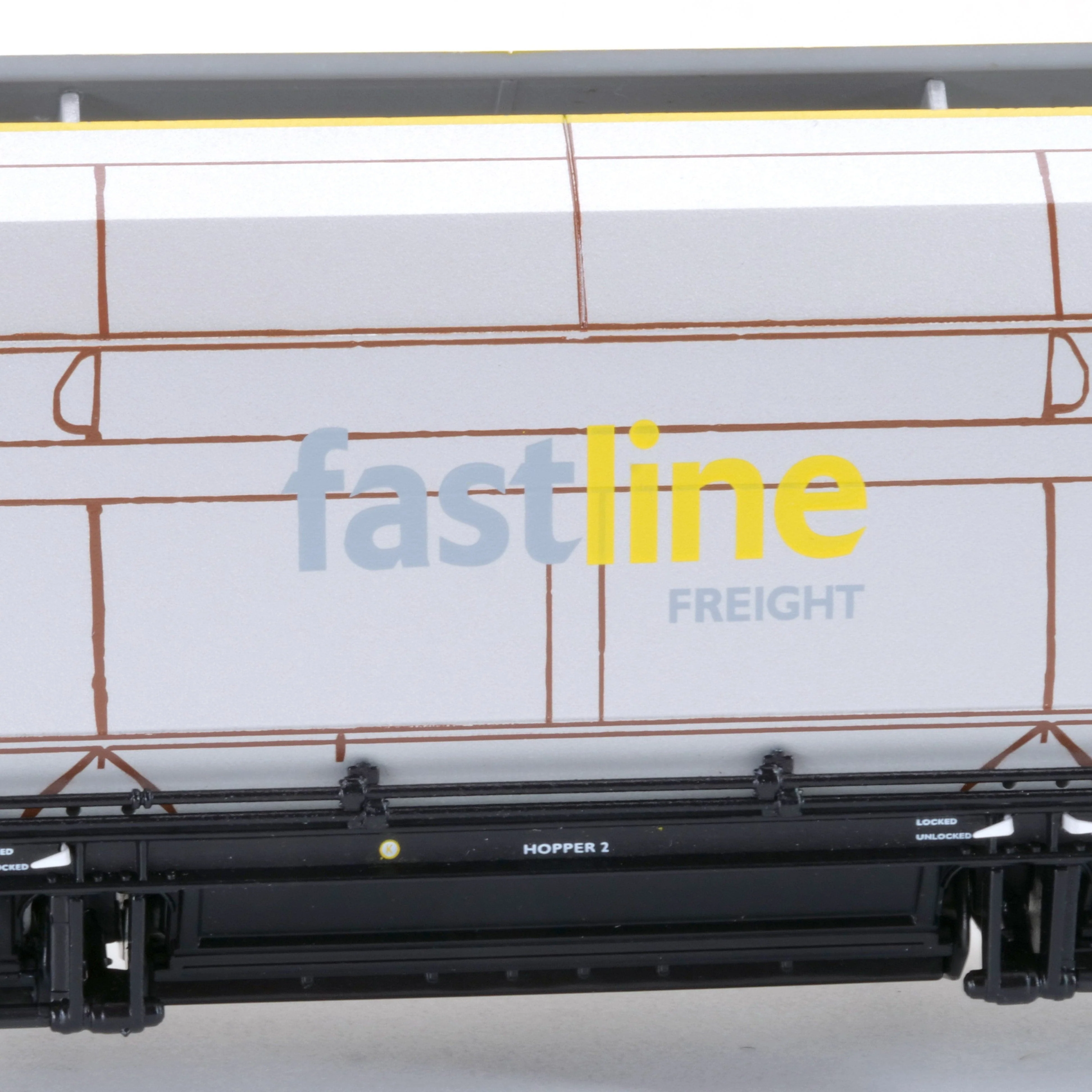 HYA Bogie Hopper Wagon - Fastline Freight / GE - Twin Pack 2 - Image 8