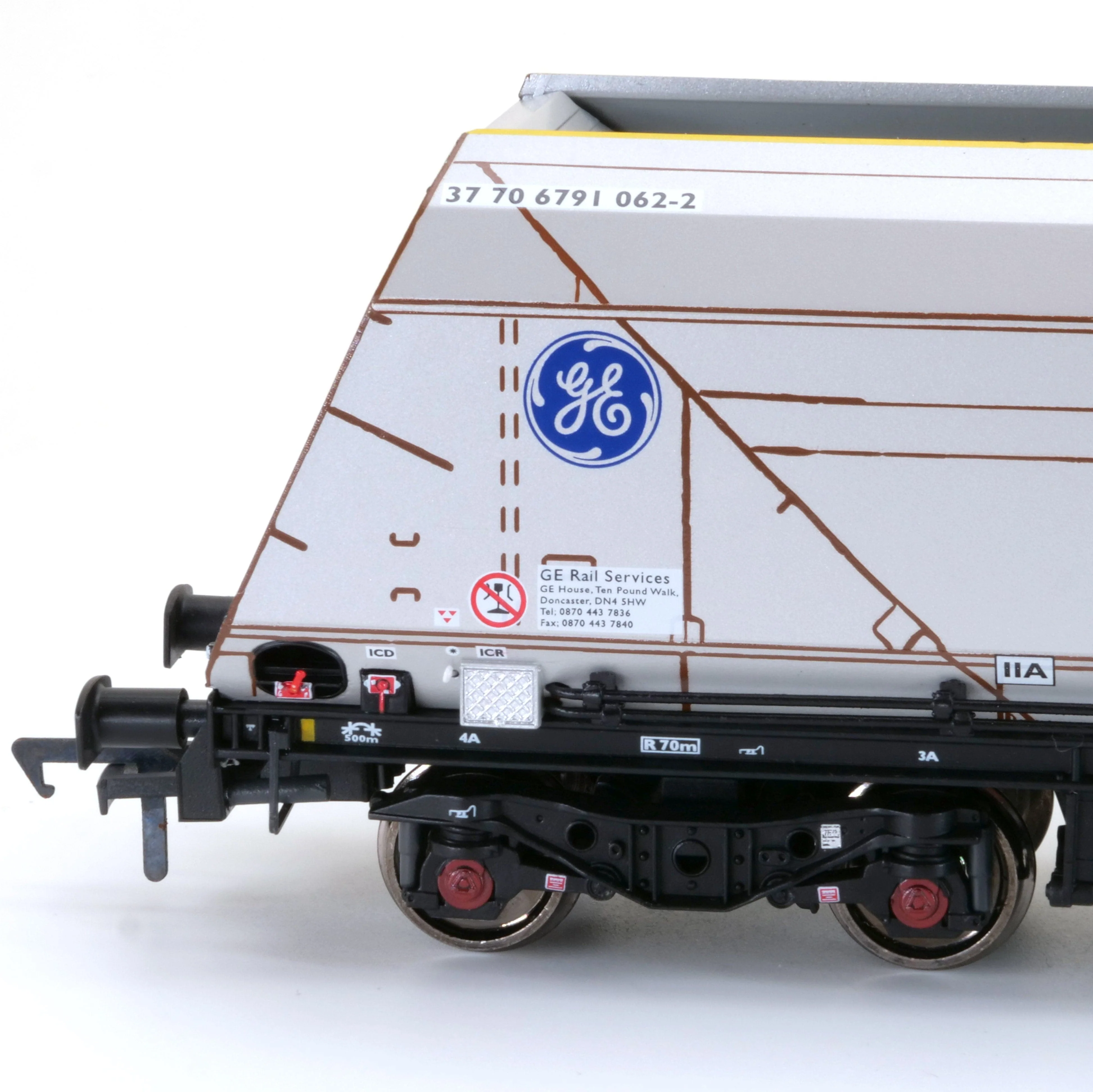 HYA Bogie Hopper Wagon - Fastline Freight / GE - Twin Pack 3 - Image 7