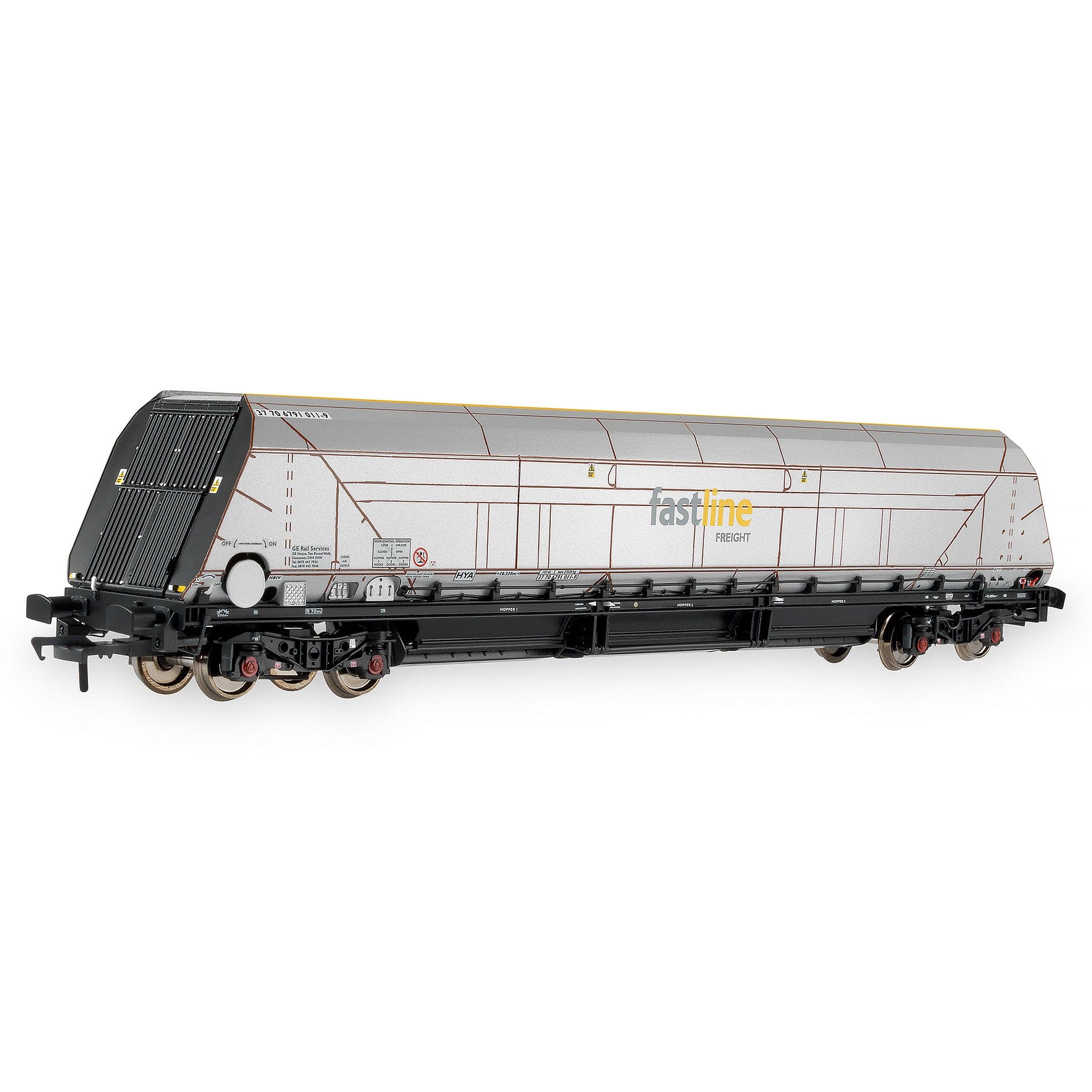 HYA Bogie Hopper Wagon - Fastline Freight - Twin Pack 1 - Image 11