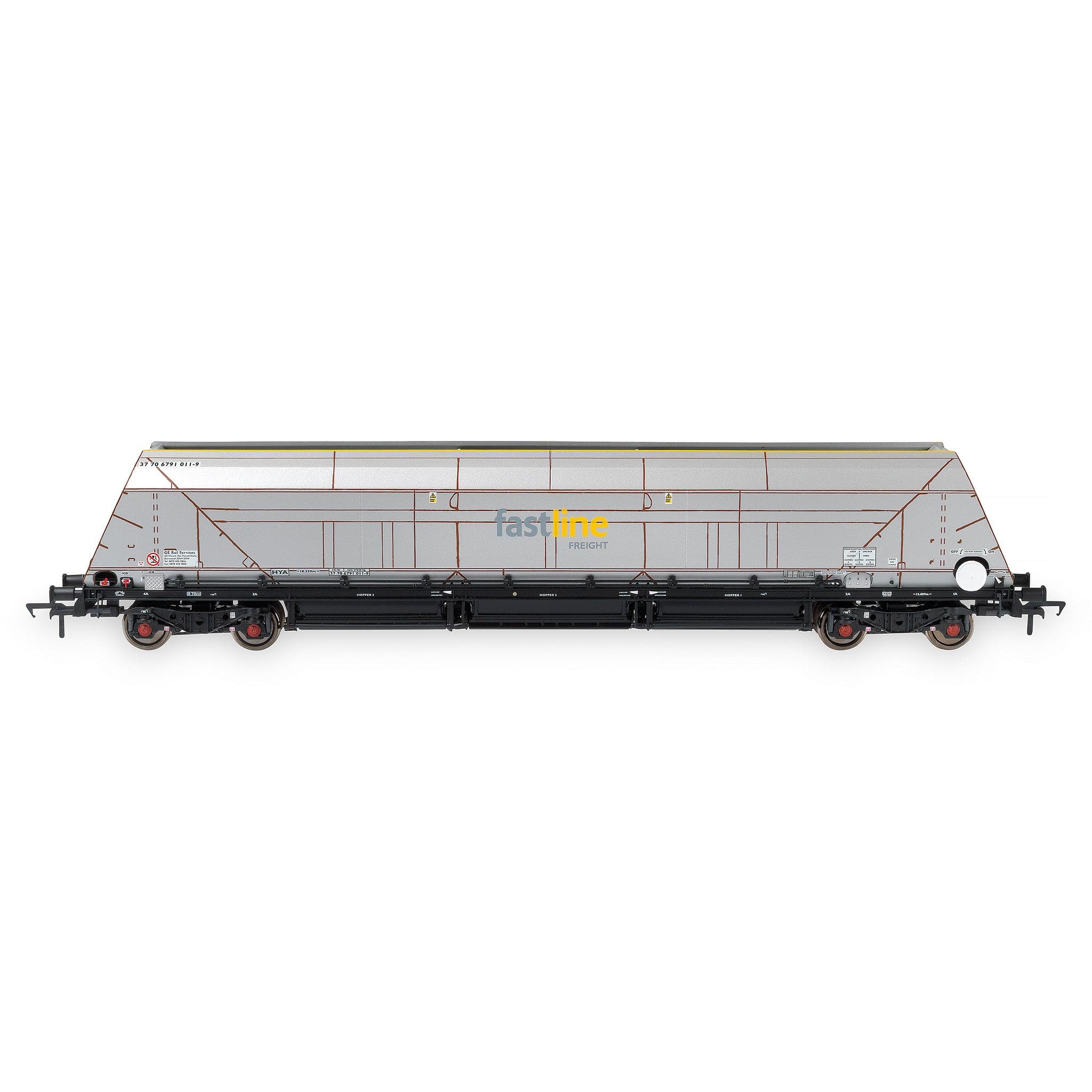 HYA Bogie Hopper Wagon - Fastline Freight - Twin Pack 1 - Image 2