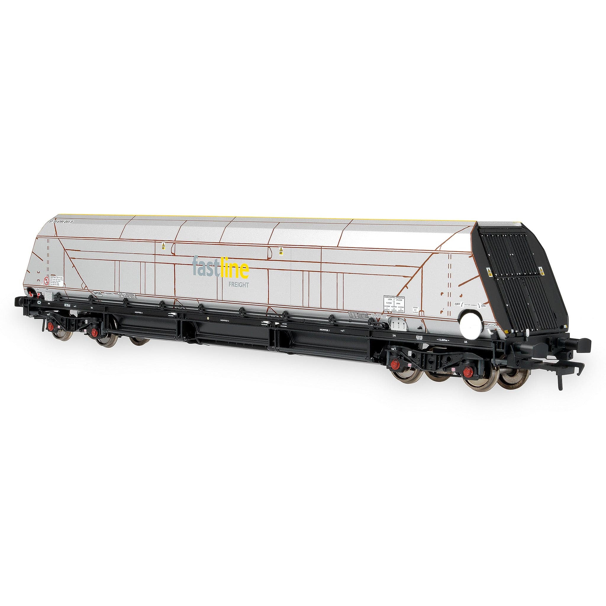 HYA Bogie Hopper Wagon - Fastline Freight - Twin Pack 1 - Image 3