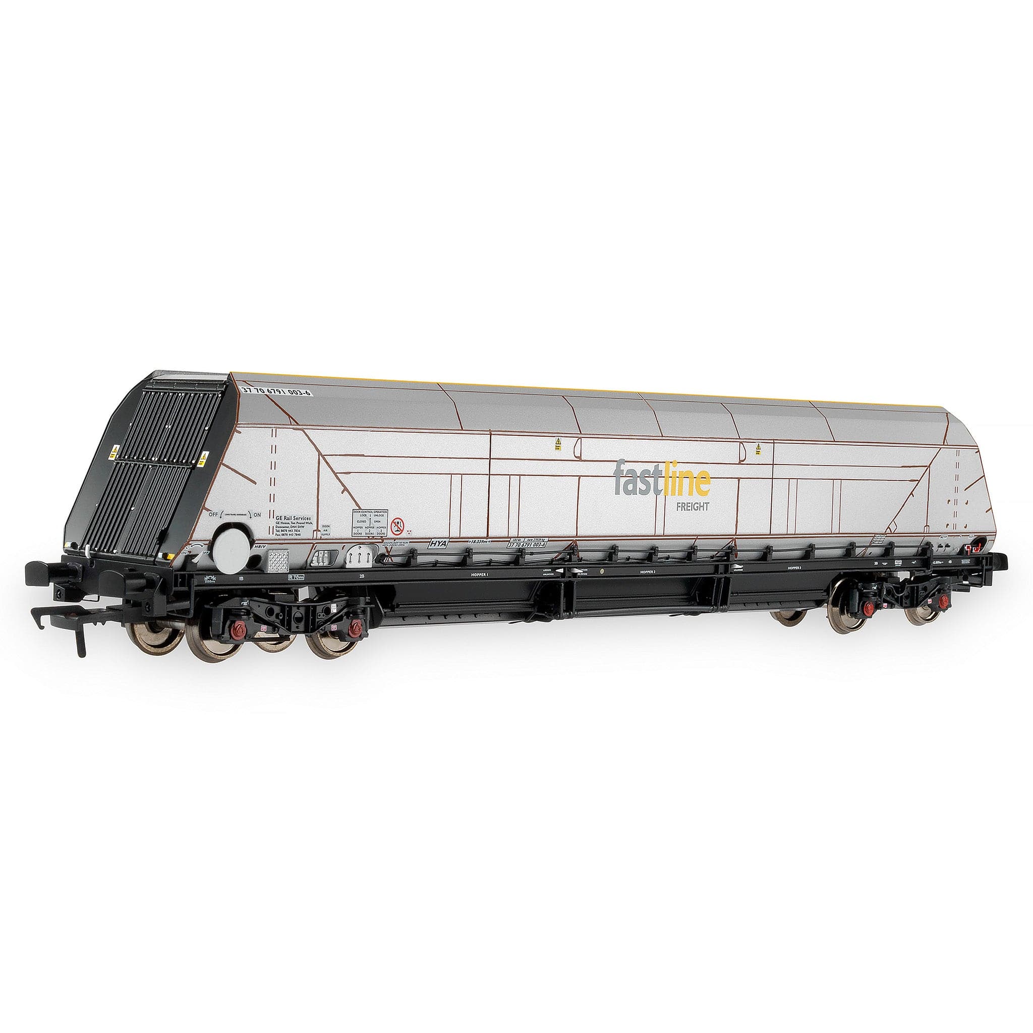 HYA Bogie Hopper Wagon - Fastline Freight - Twin Pack 1 - Image 6