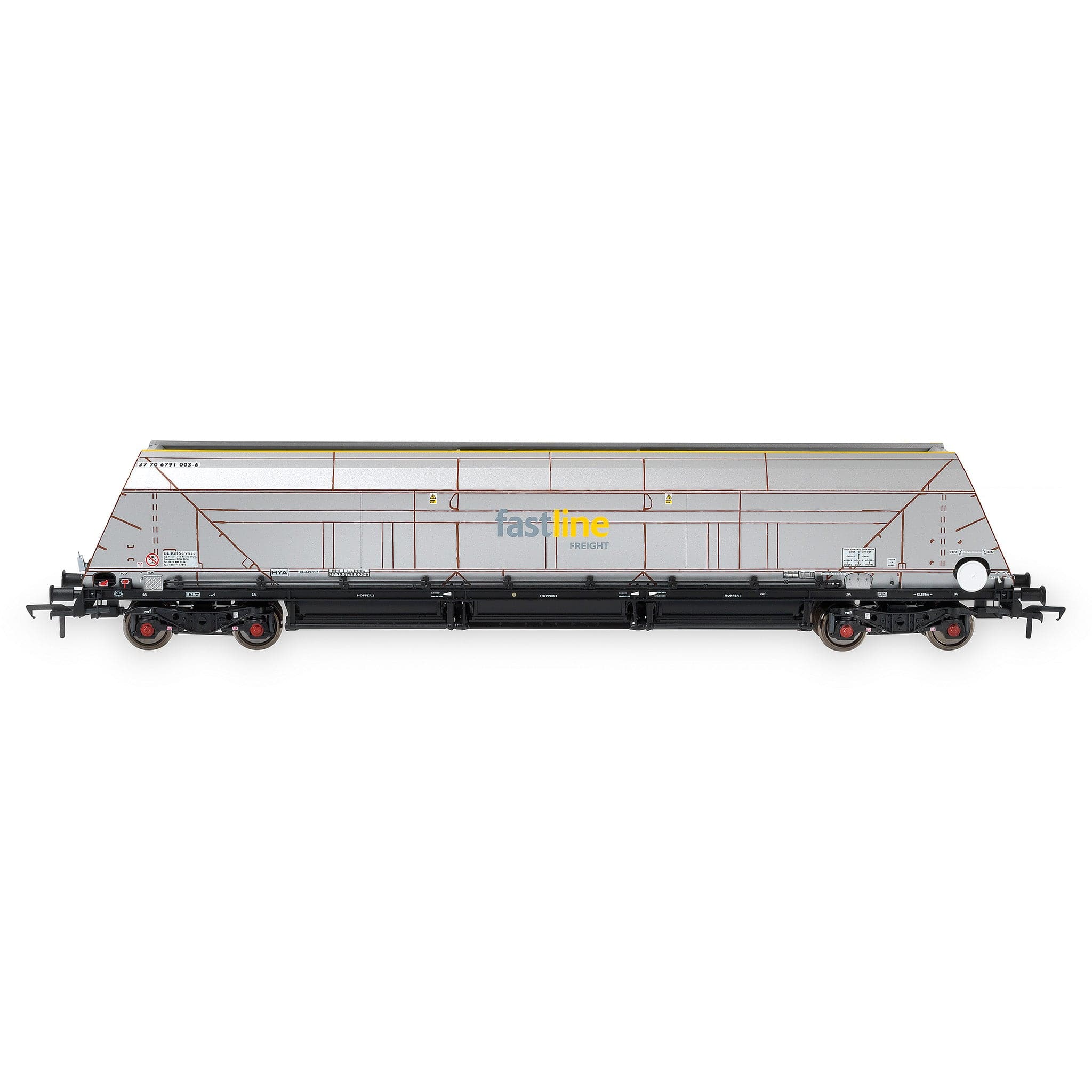 HYA Bogie Hopper Wagon - Fastline Freight - Twin Pack 1 - Image 7