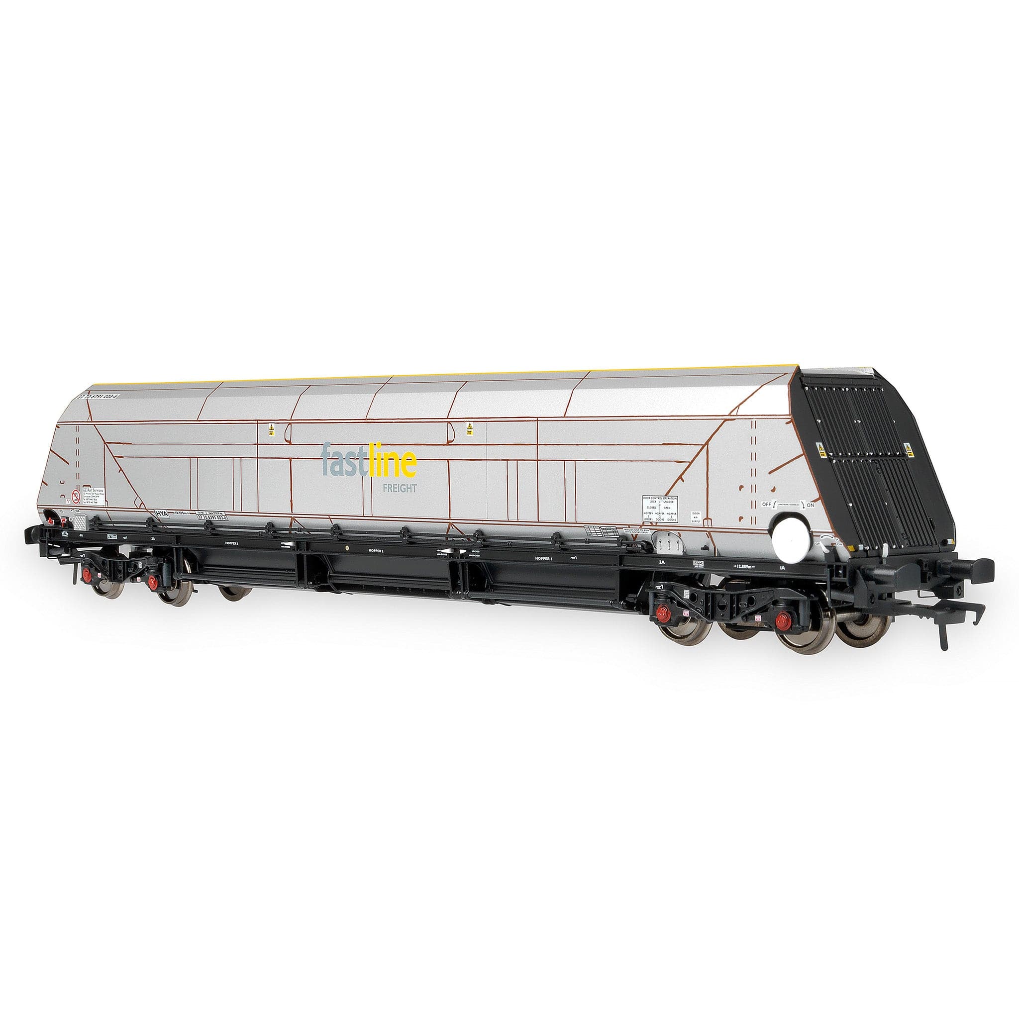 HYA Bogie Hopper Wagon - Fastline Freight - Twin Pack 1 - Image 8