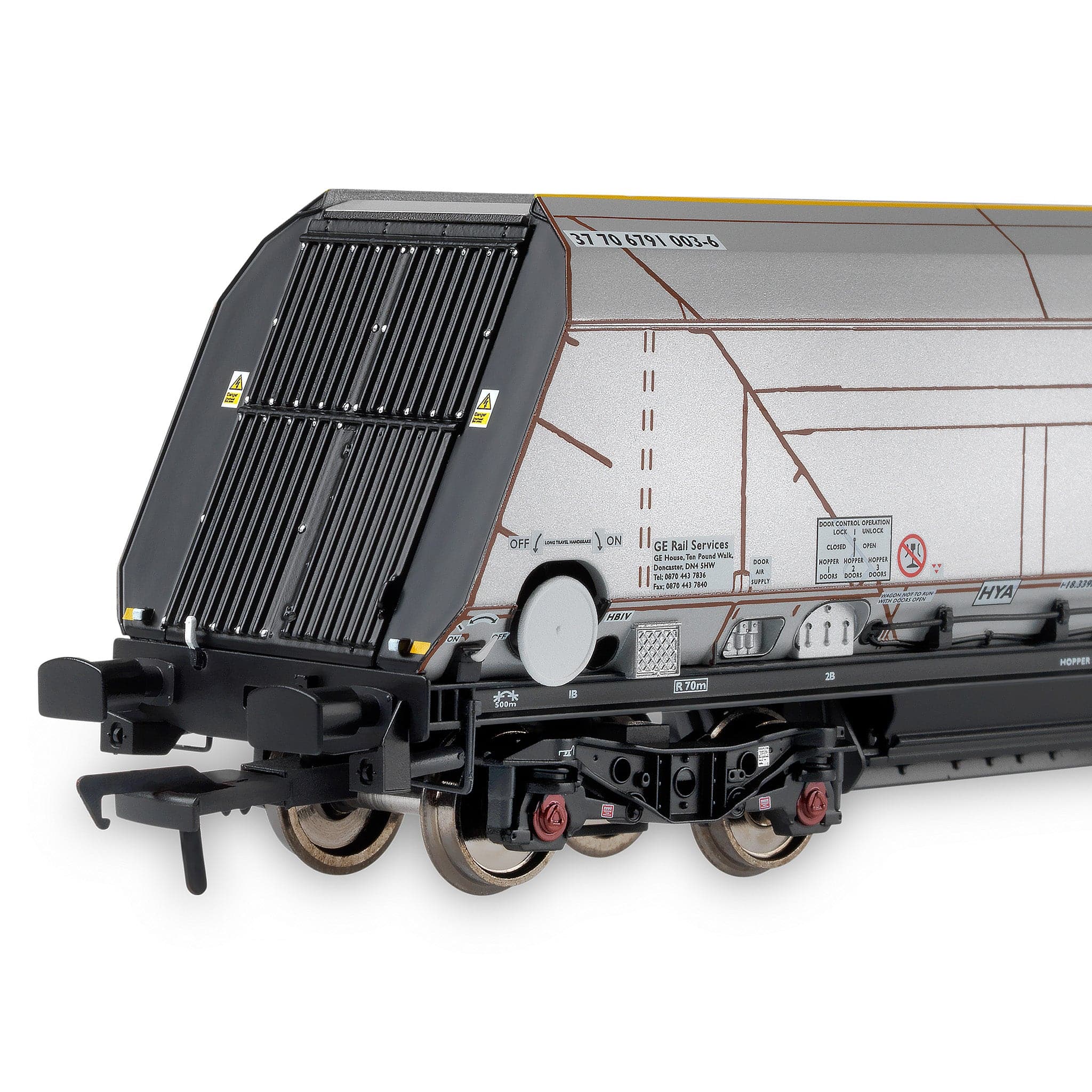 HYA Bogie Hopper Wagon - Fastline Freight - Twin Pack 1 - Image 9