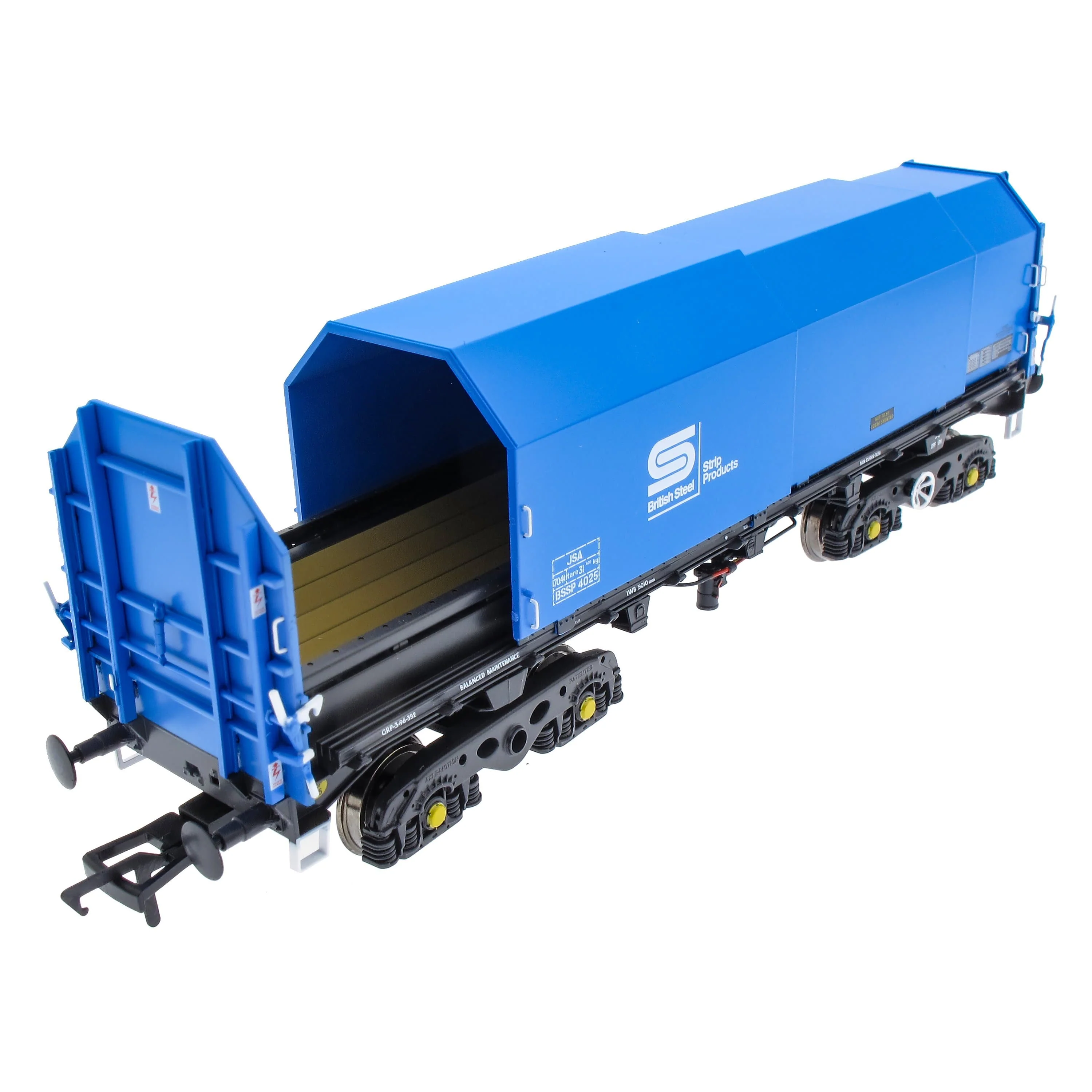 JSA Bogie Covered Steel Wagon Twin Pack - British Steel 1 - Image 10