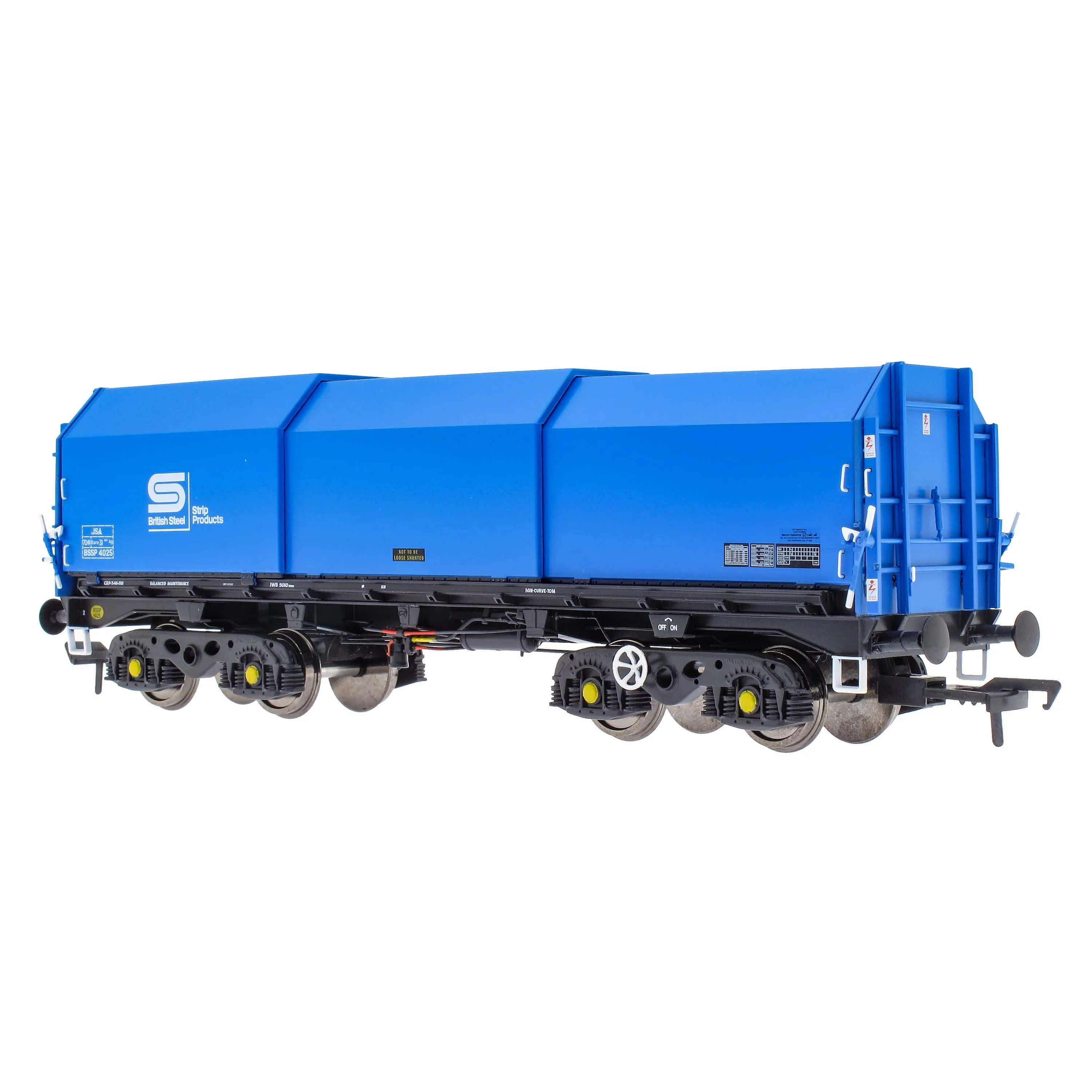 JSA Bogie Covered Steel Wagon Twin Pack - British Steel 1 - Image 4