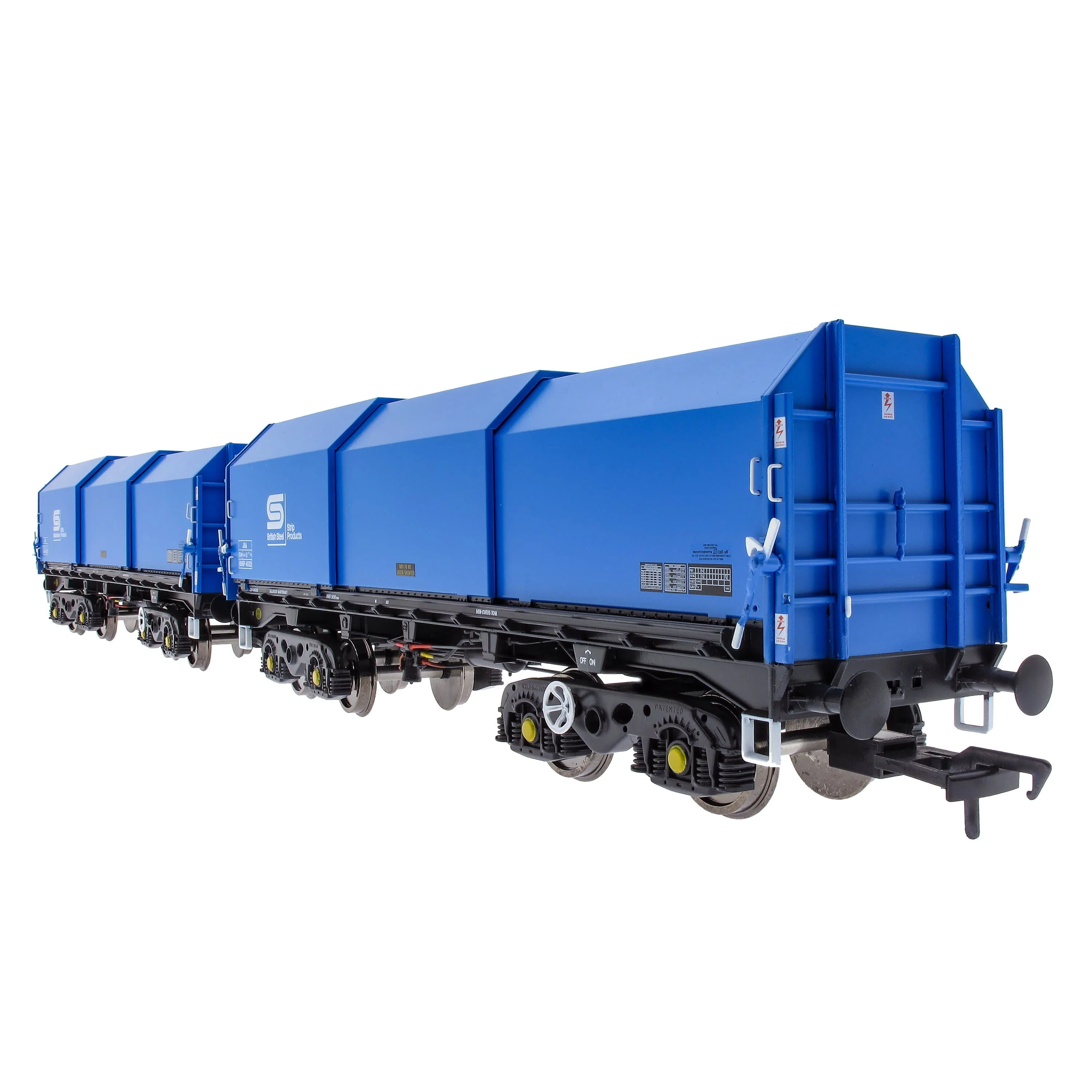 JSA Bogie Covered Steel Wagon Twin Pack - British Steel 1 - Image 5