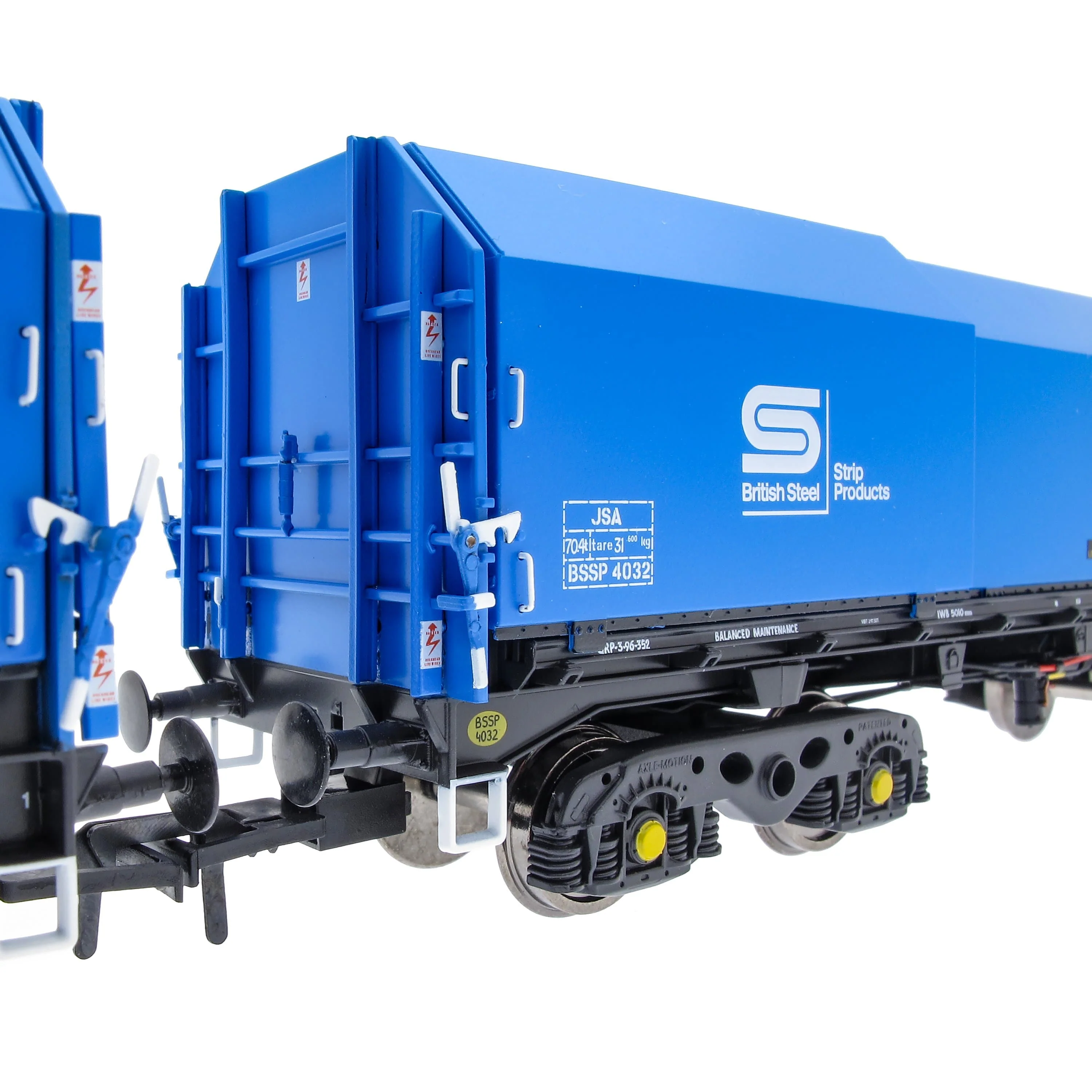 JSA Bogie Covered Steel Wagon Twin Pack - British Steel 1 - Image 8