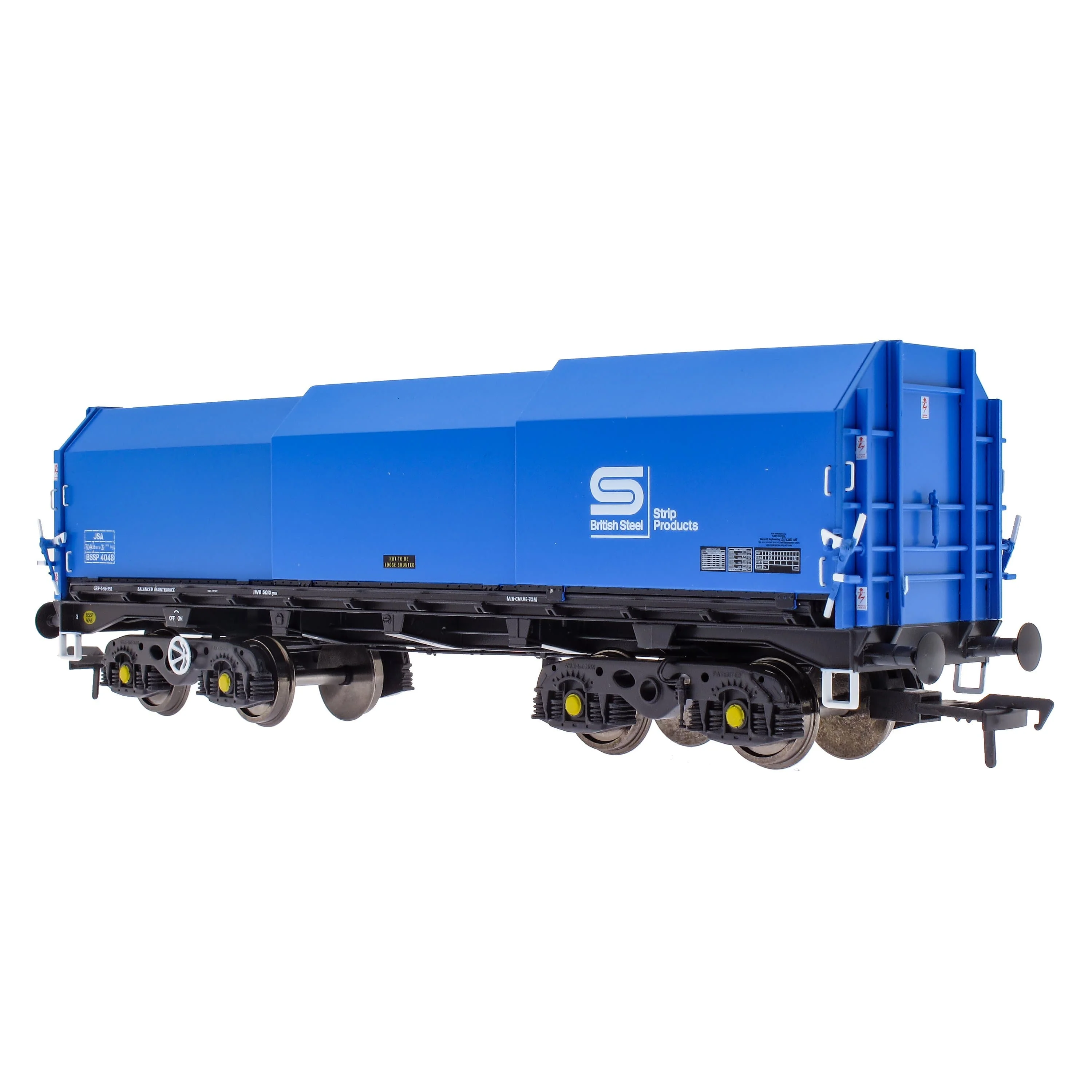 JSA Bogie Covered Steel Wagon Twin Pack - British Steel 2 - Image 3