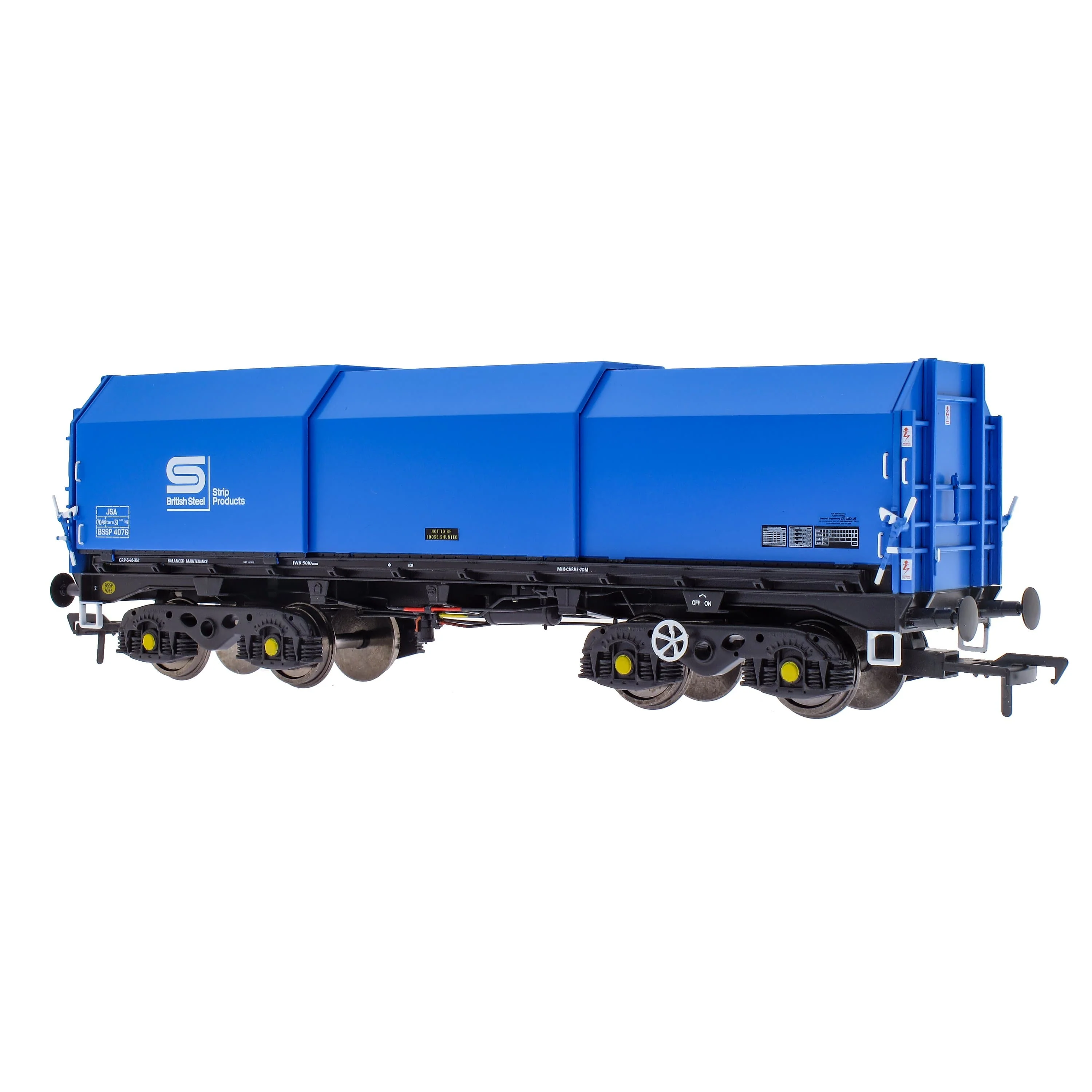 JSA Bogie Covered Steel Wagon Twin Pack - British Steel 3 - Image 3