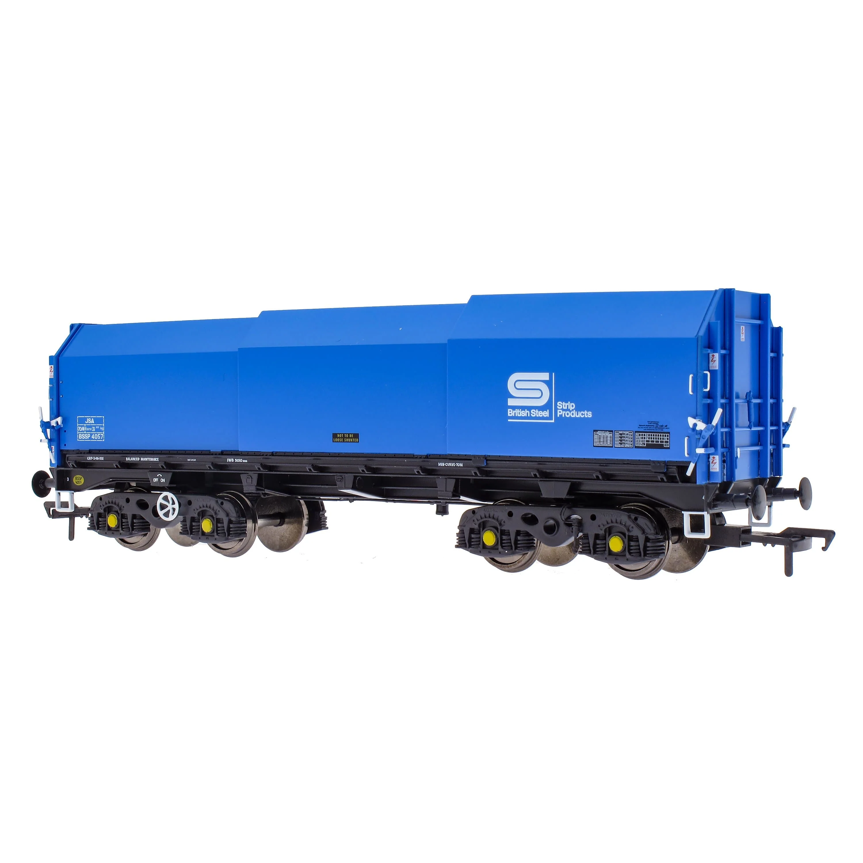 JSA Bogie Covered Steel Wagon Twin Pack - British Steel 3 - Image 4