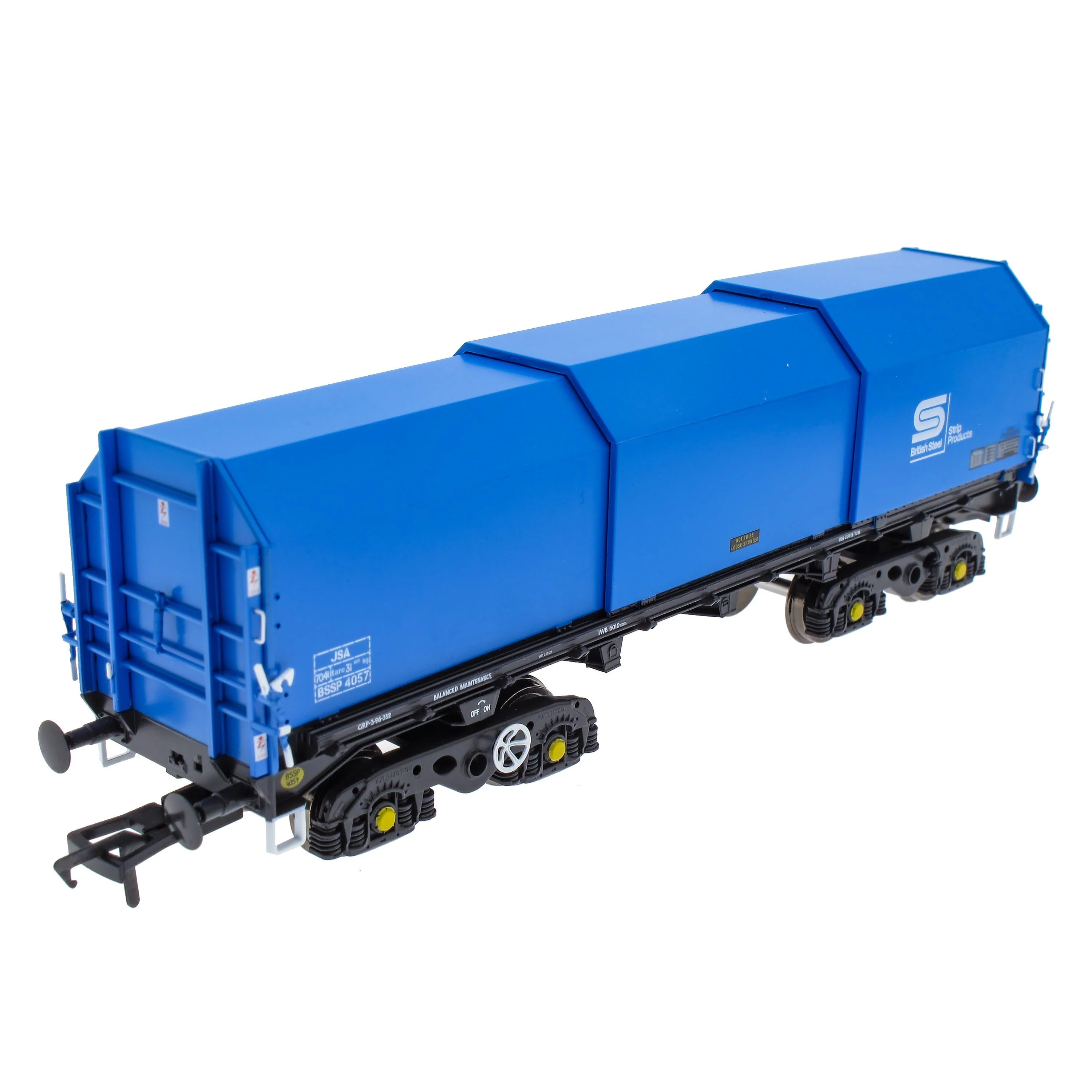 JSA Bogie Covered Steel Wagon Twin Pack - British Steel 3 - Image 5