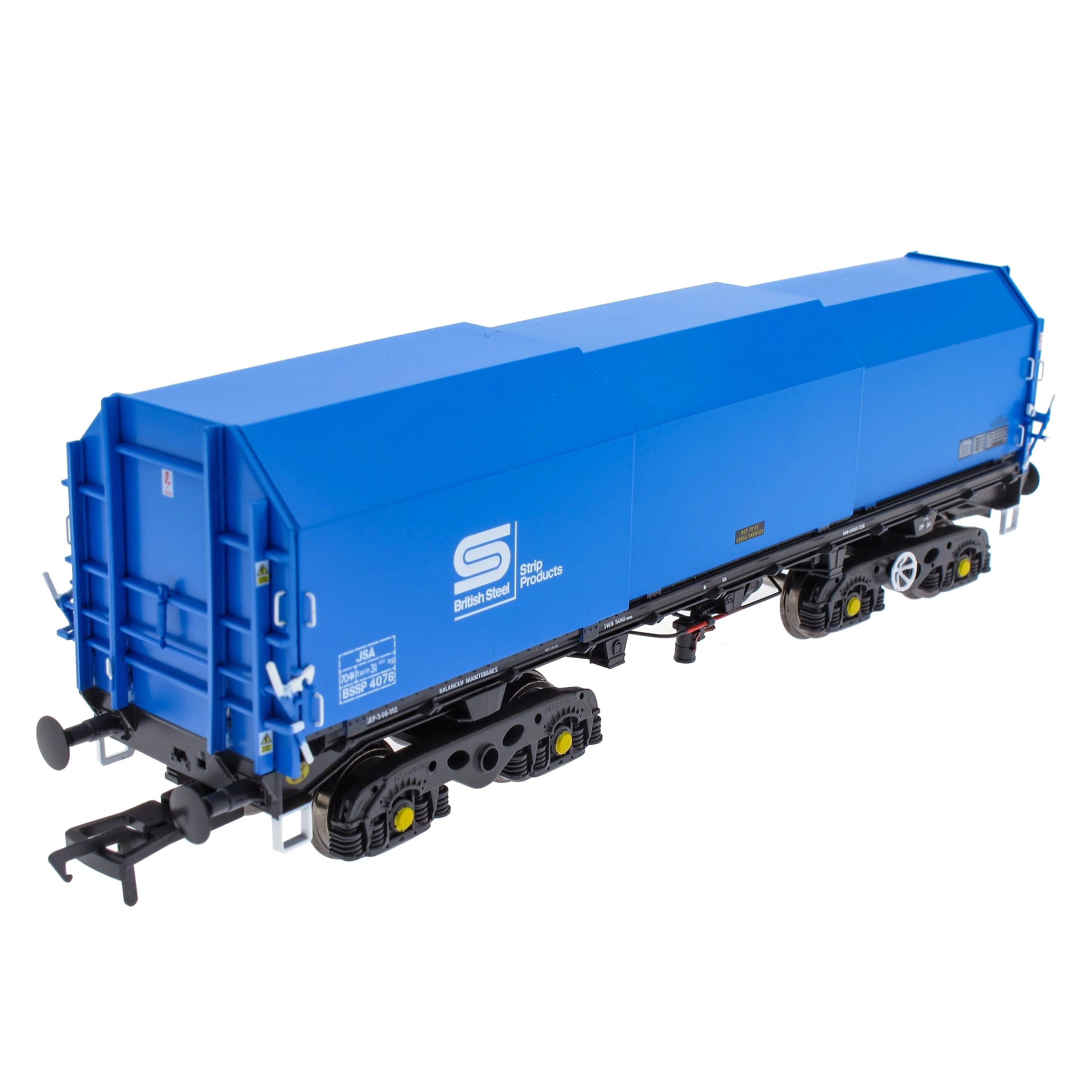 JSA Bogie Covered Steel Wagon Twin Pack - British Steel 3 - Image 6