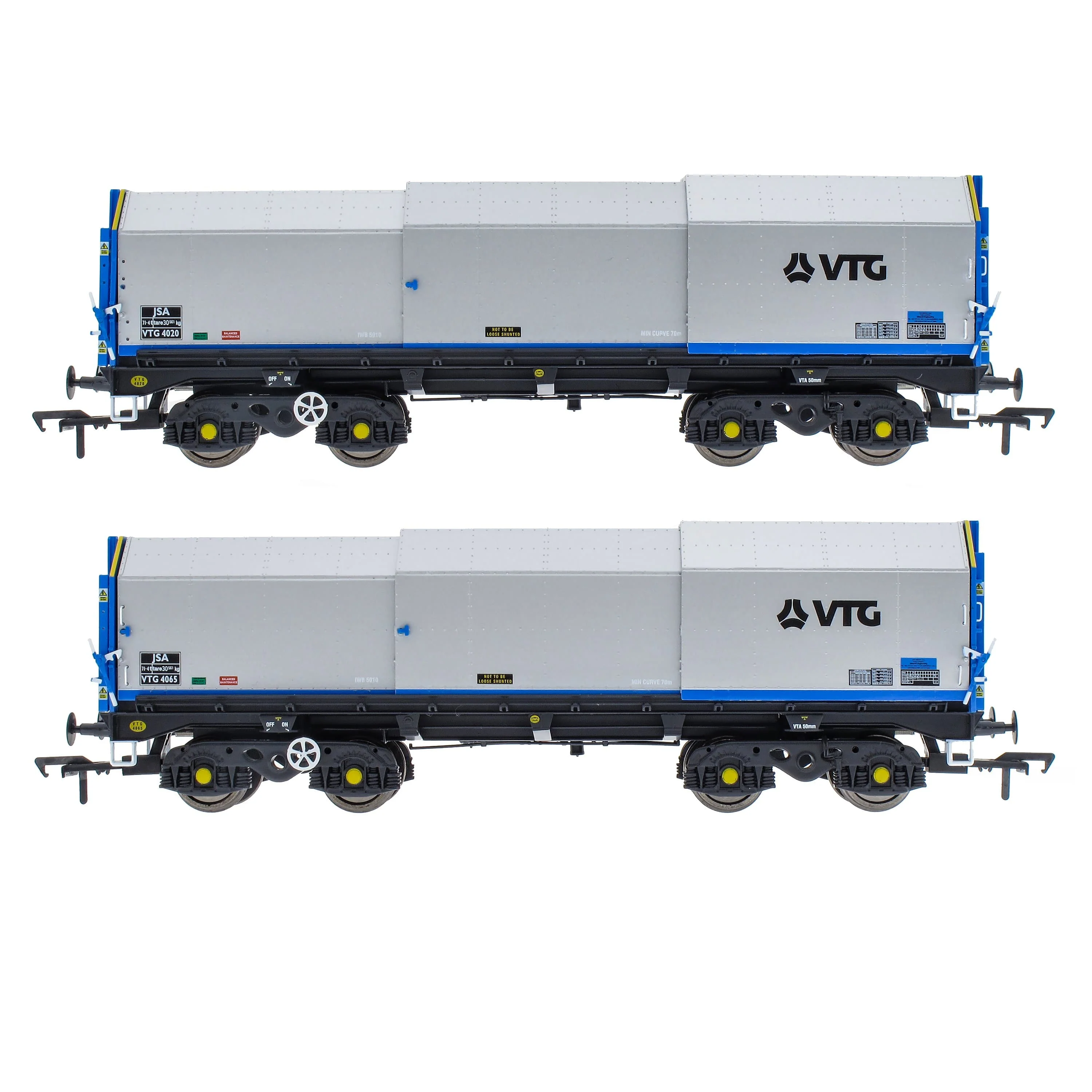 JSA Bogie Covered Steel Wagon Twin Pack - VTG 1