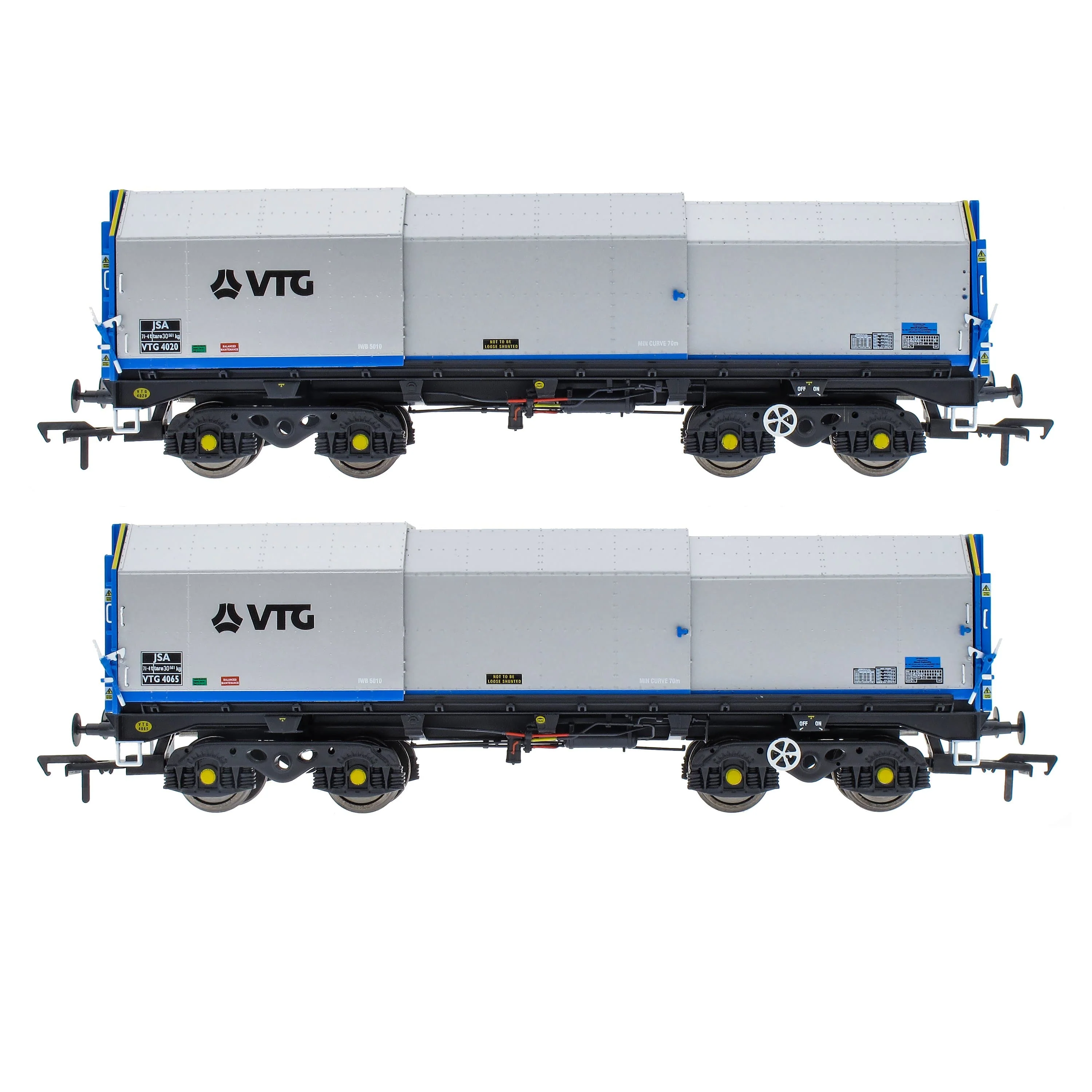 JSA Bogie Covered Steel Wagon Twin Pack - VTG 1 - Image 2
