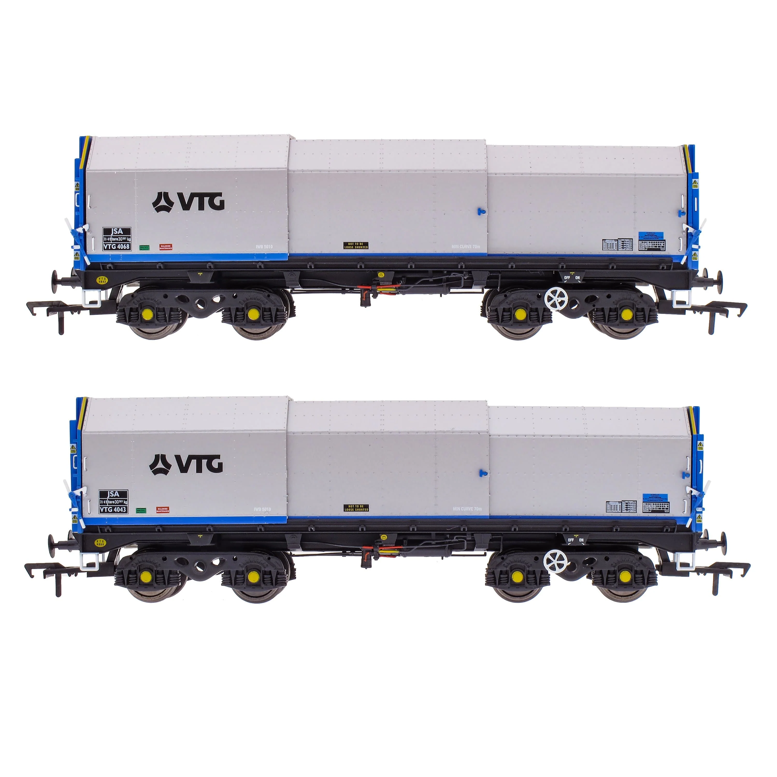 JSA Bogie Covered Steel Wagon Twin Pack - VTG 2 - Image 2