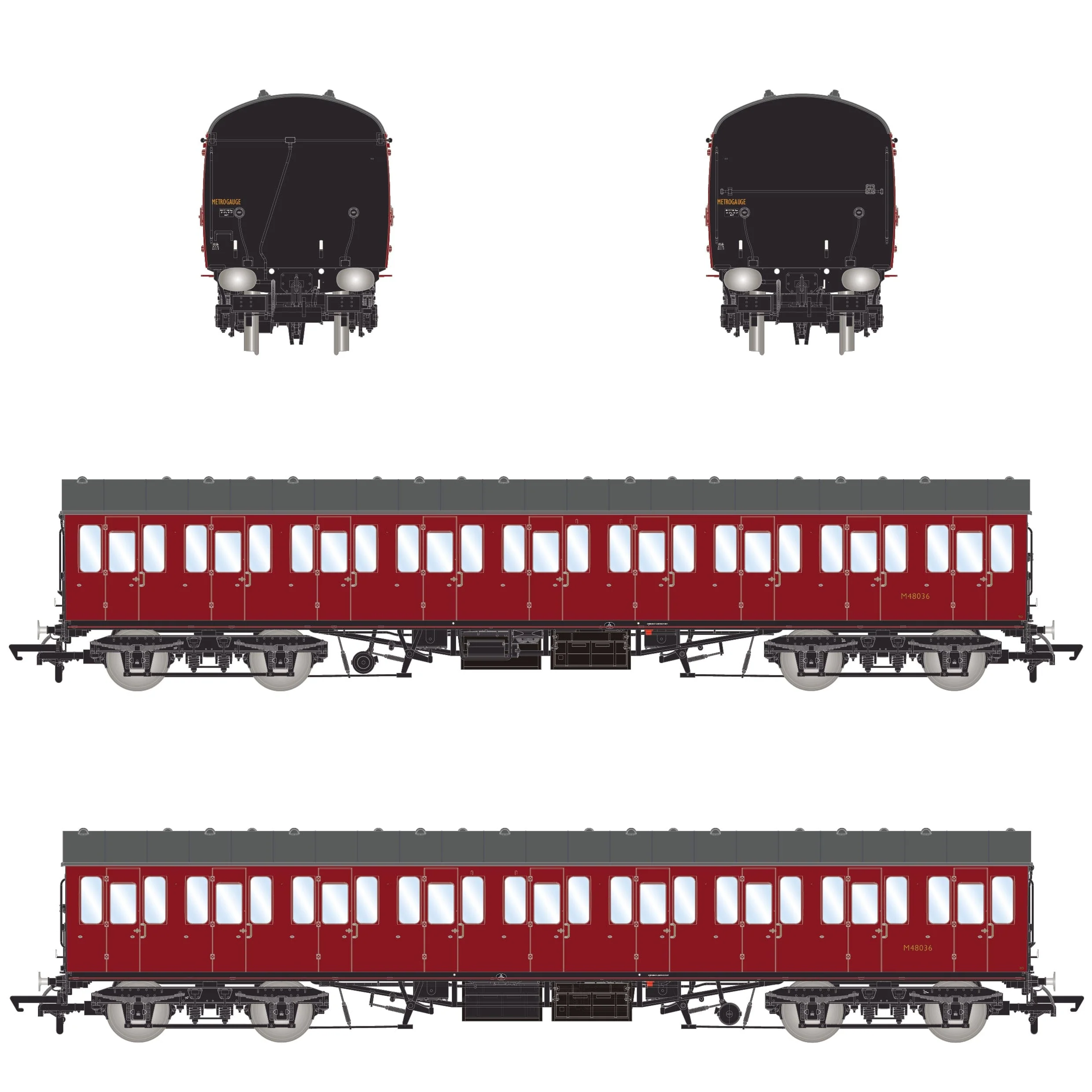 BR Mk1 57' Non-Gangway Coach - TO - M48036 - Image 3