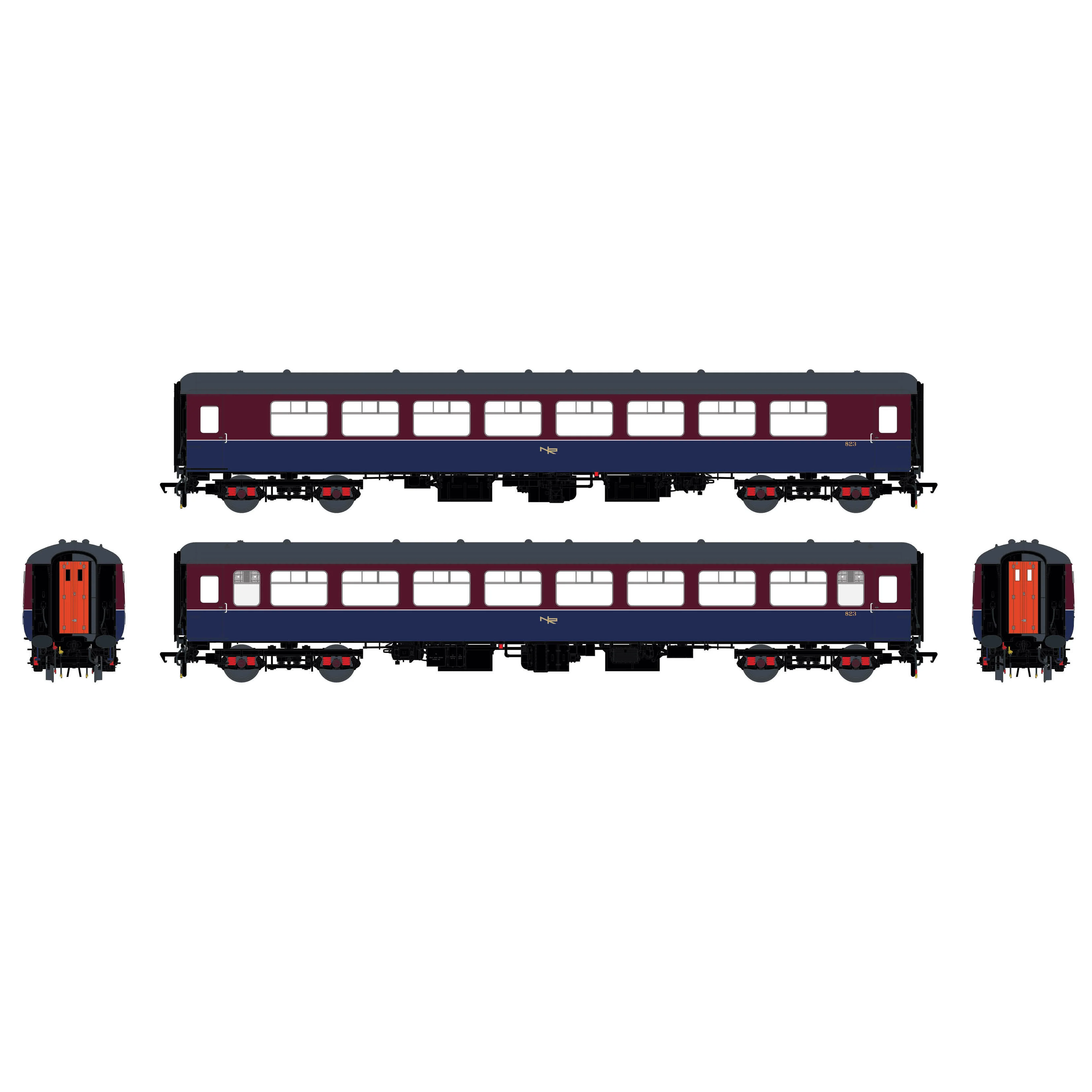 NIR Mk.2b SO 823 NIR Maroon/Blue