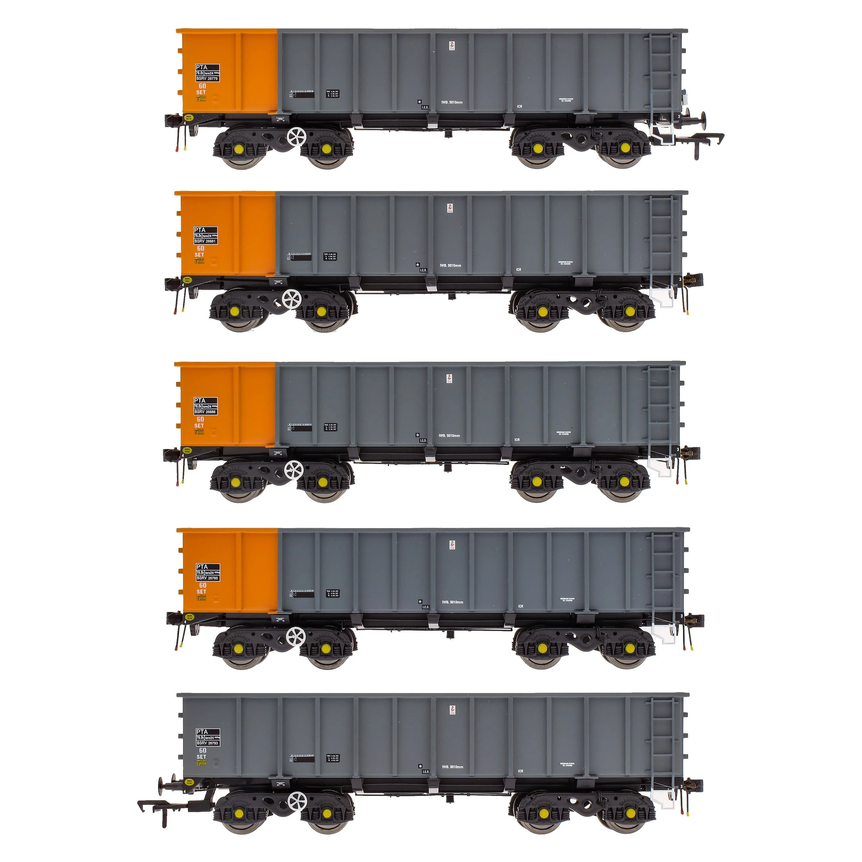 PTA/JTA+JUA Bogie Tippler Pack - British Steel Grey & Orange (Outer) - Image 2