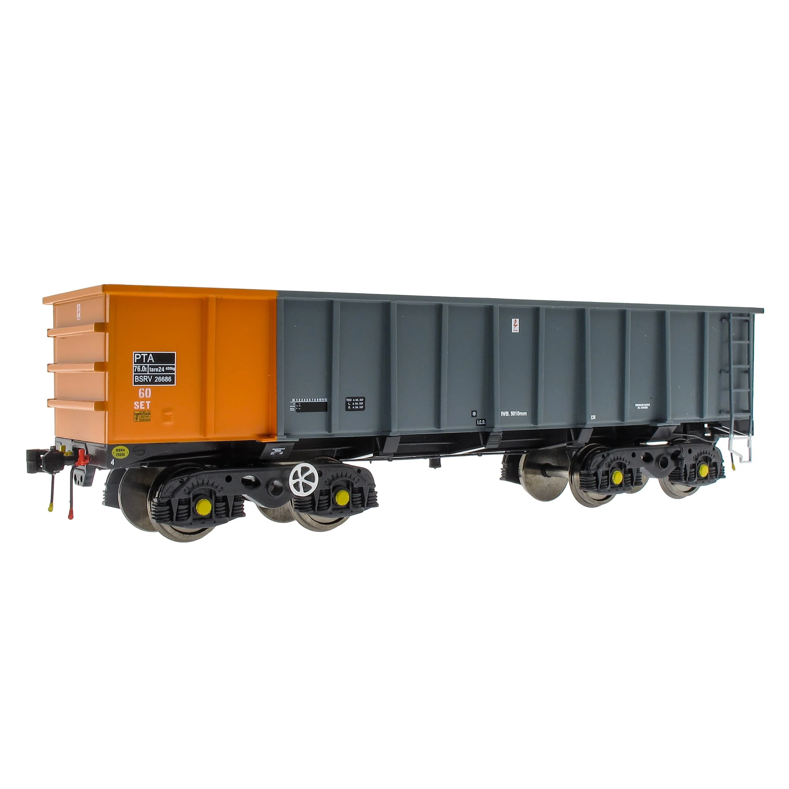 PTA/JTA+JUA Bogie Tippler Pack - British Steel Grey & Orange (Outer) - Image 5