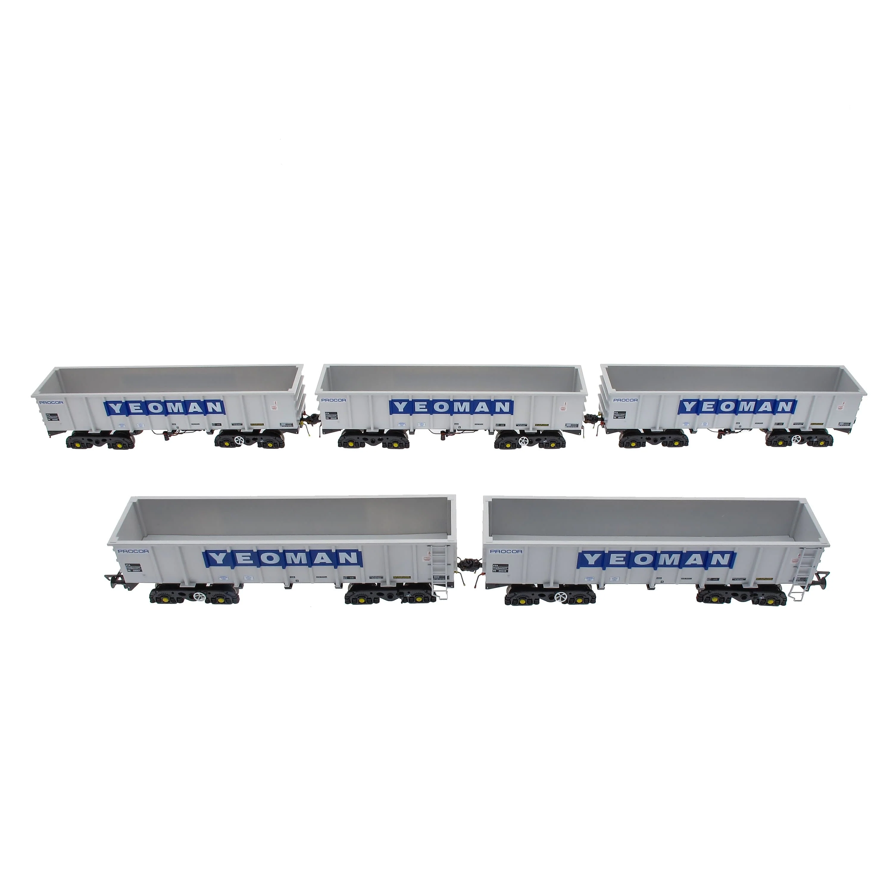PTA/JTA+JUA Bogie Tippler Pack - Yeoman [Procor] Grey / Ivory - Outer Pack - Image 3